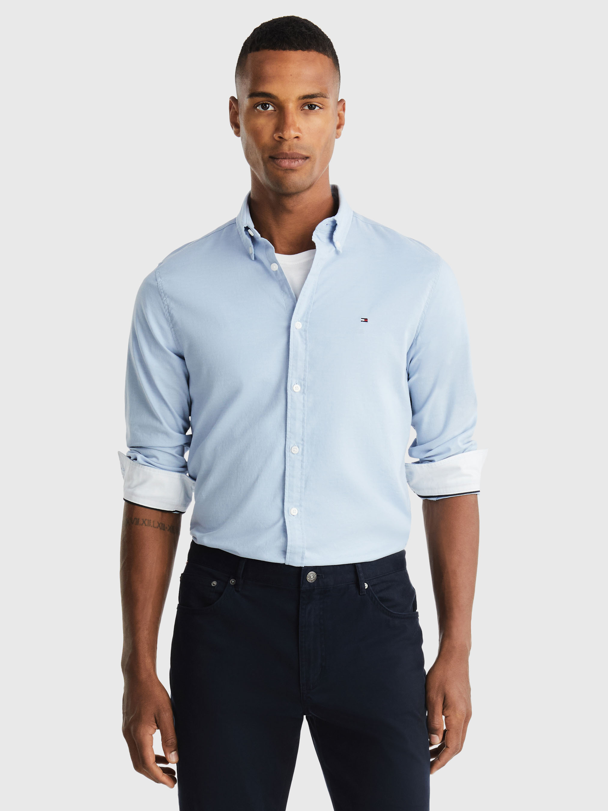 WCC Flex Light Oxford Shirt Shirts Tommy Hilfiger