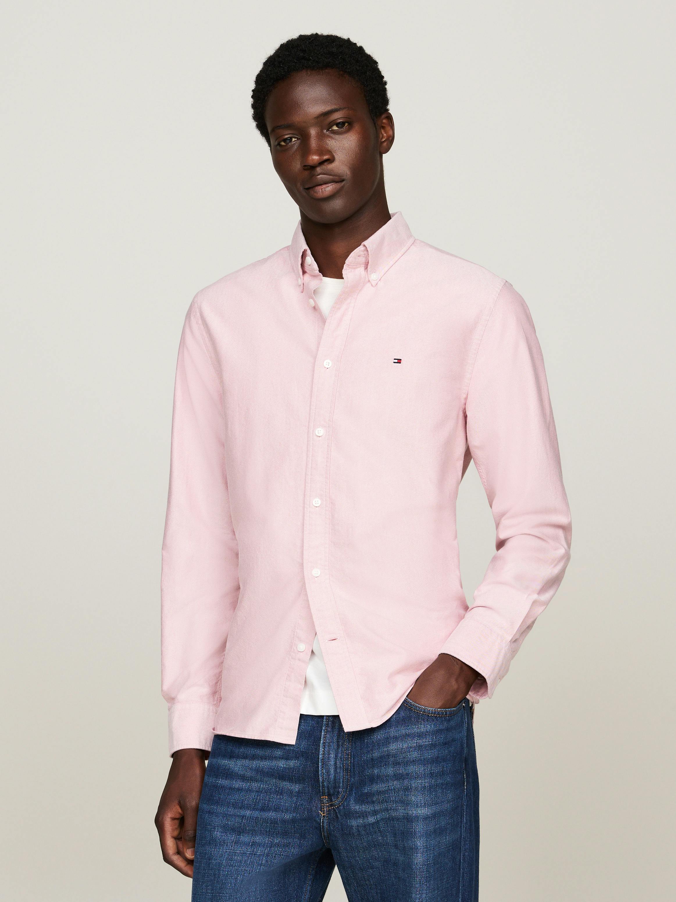 Heritage Regular Fit Oxford Shirt Shirts Tommy Hilfiger