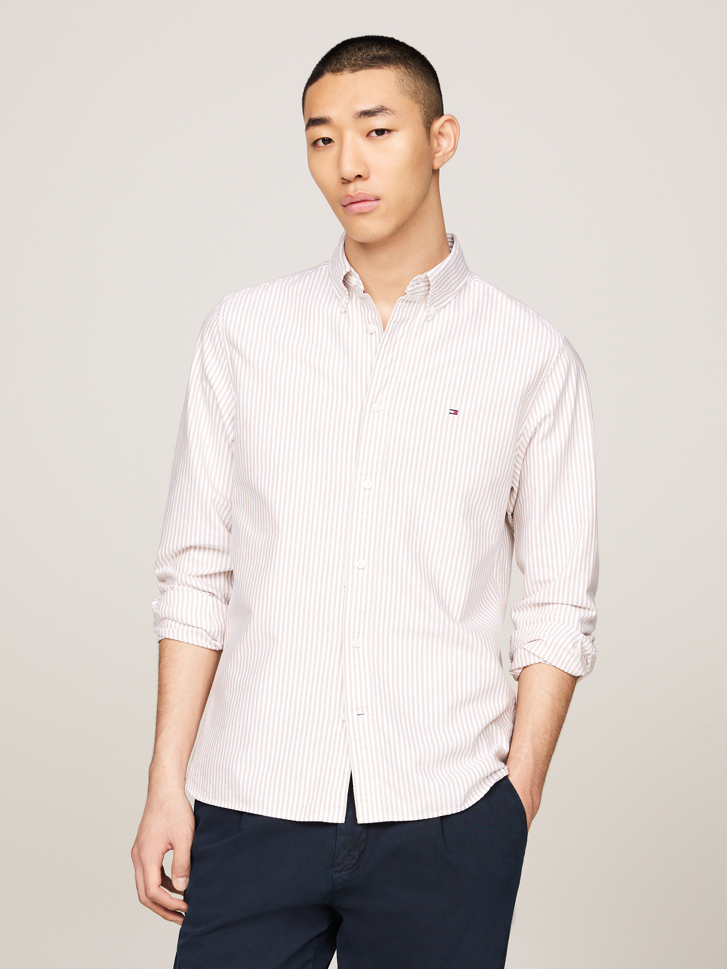 ★★ ★★ 1985 Regular Pique Shirt T12F1TKT07CM 1985 Regular Pique Stripe Polo | Polo Shirts | Tommy Hilfiger