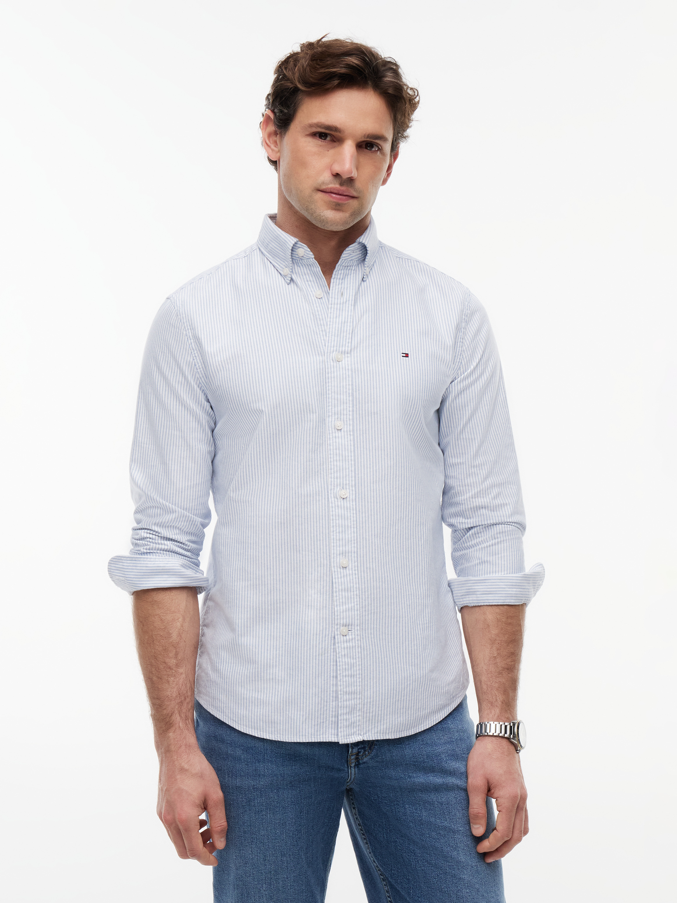 Heritage Stripe Regular Fit Oxford Shirt
