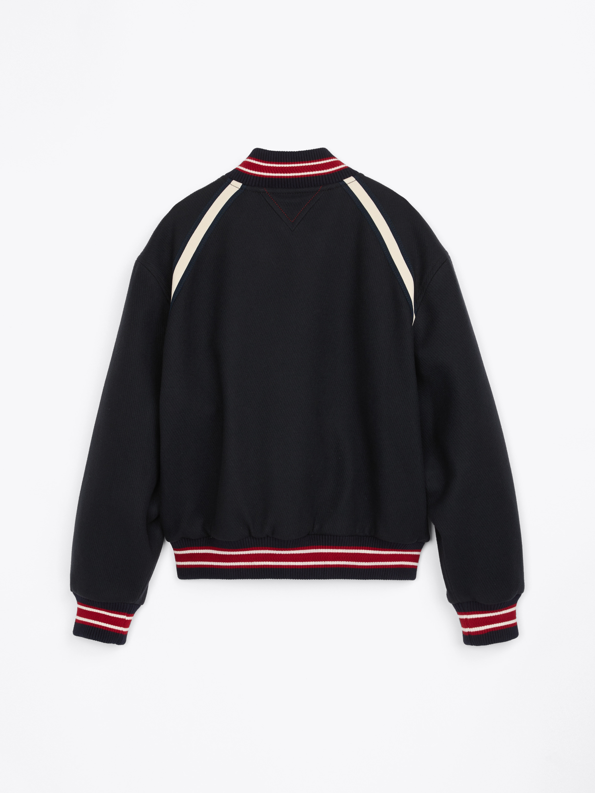 Crest Varsity Jacket With Cashmere | Coats & Jackets | Tommy