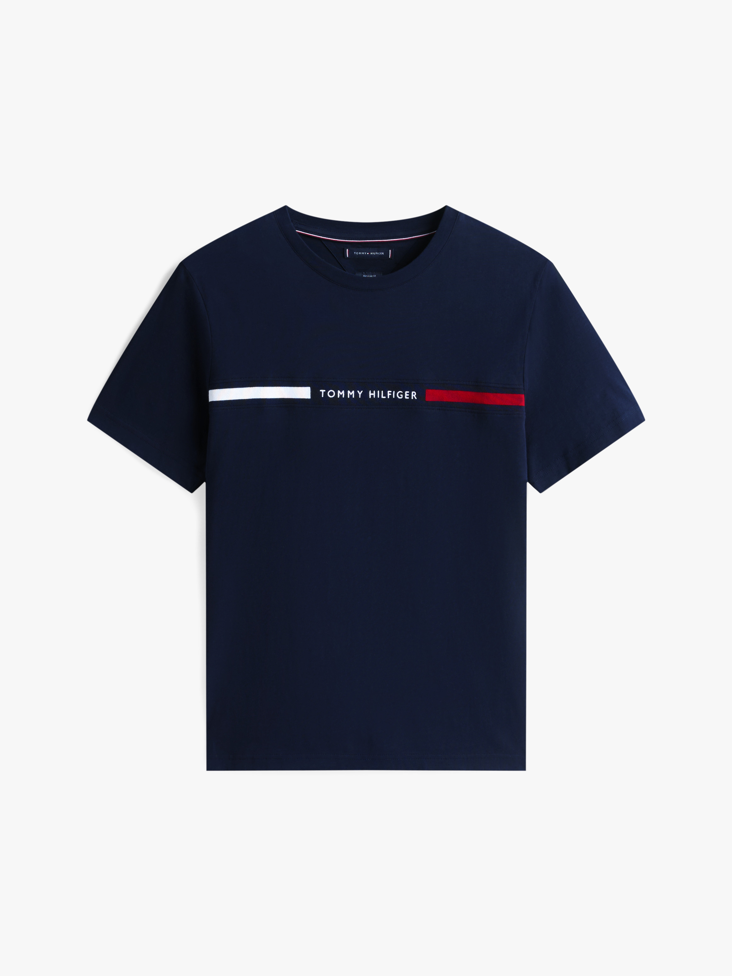 Crew Neck Logo Panel T-Shirt | T-Shirts | Tommy Hilfiger