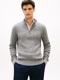 Cable Knit Half-Zip Jumper