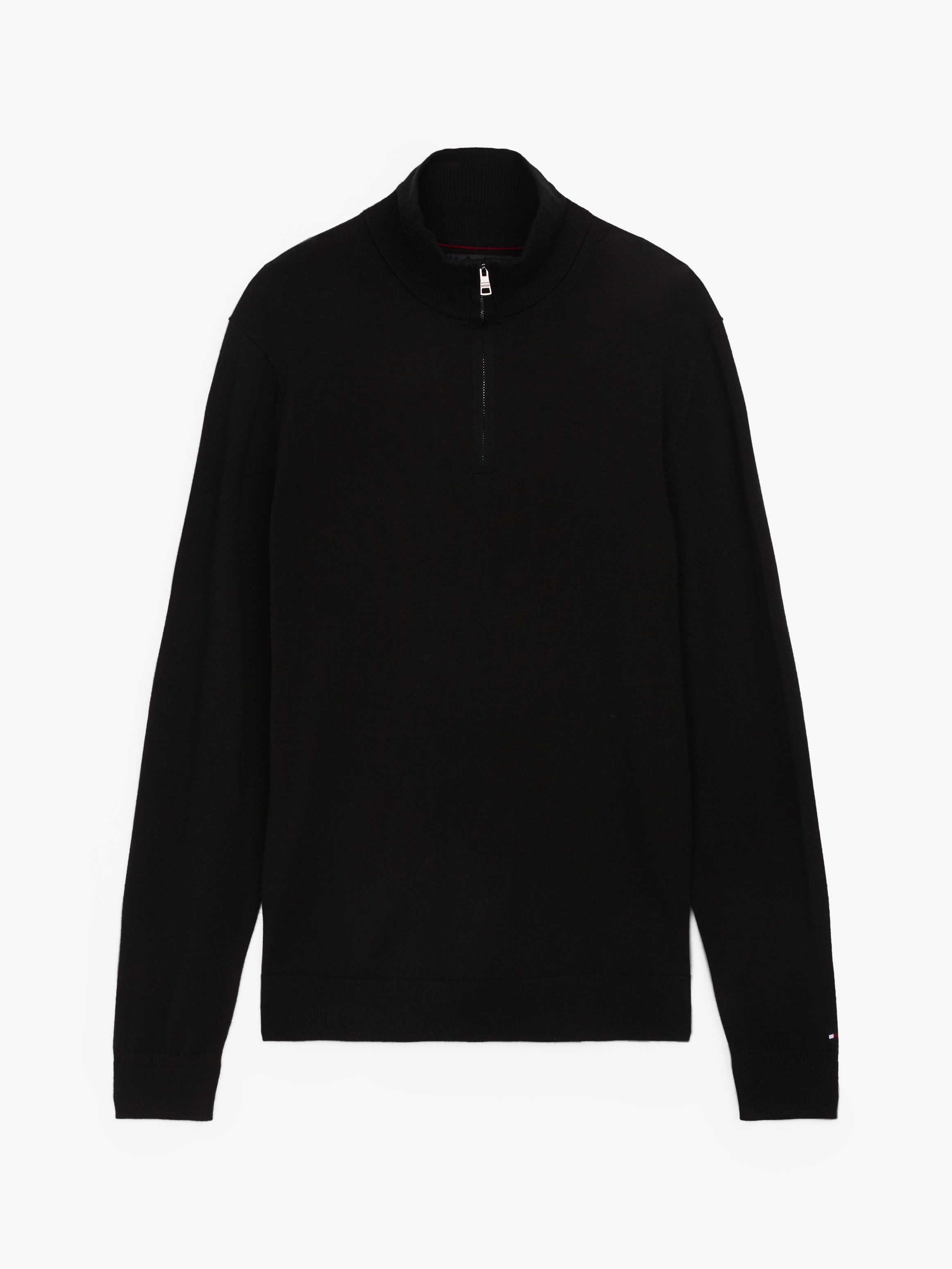 Merino Zip Mock Neck Sweater | Knitwear | Tommy Hilfiger