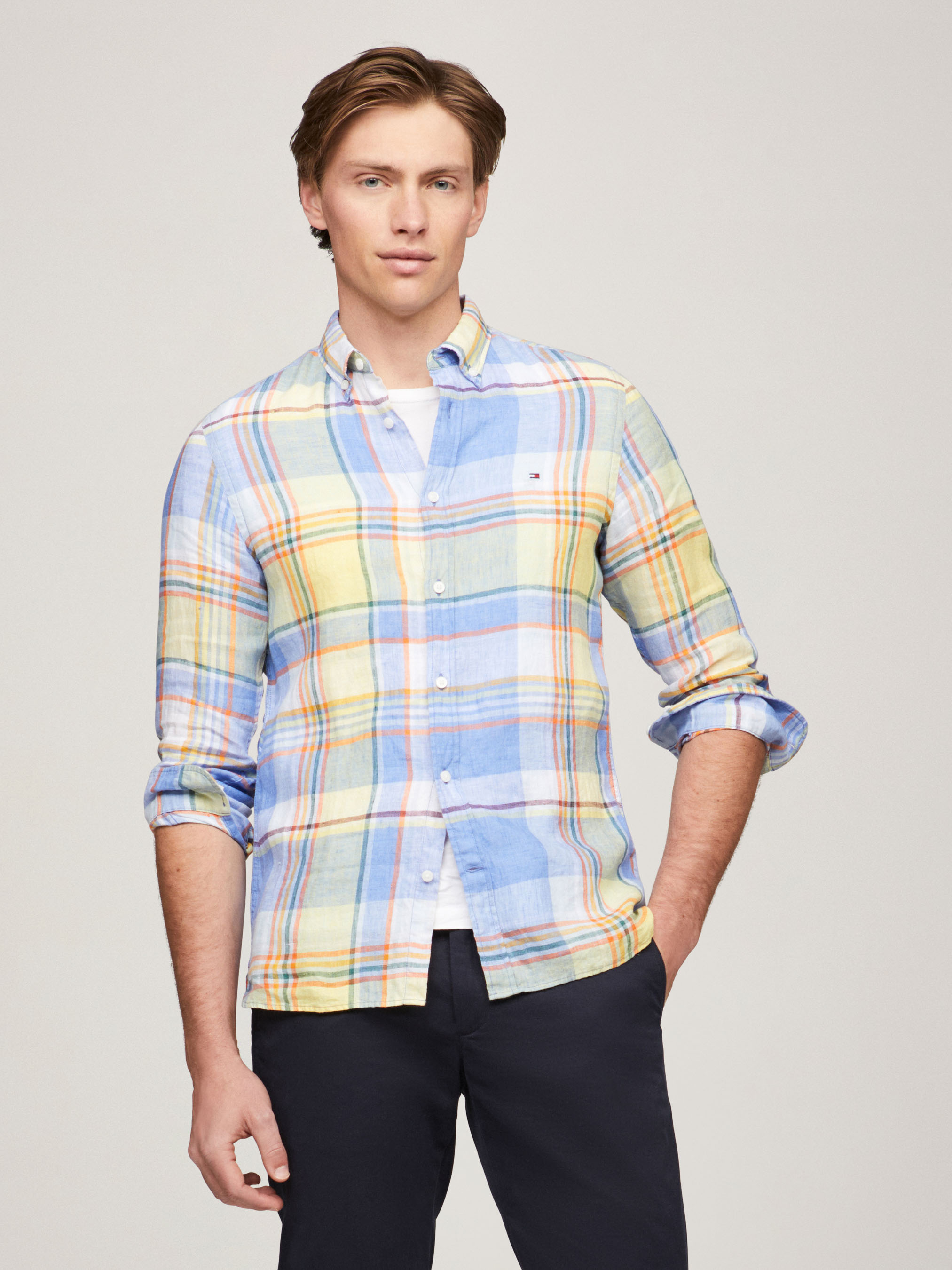 Linen Check Shirt