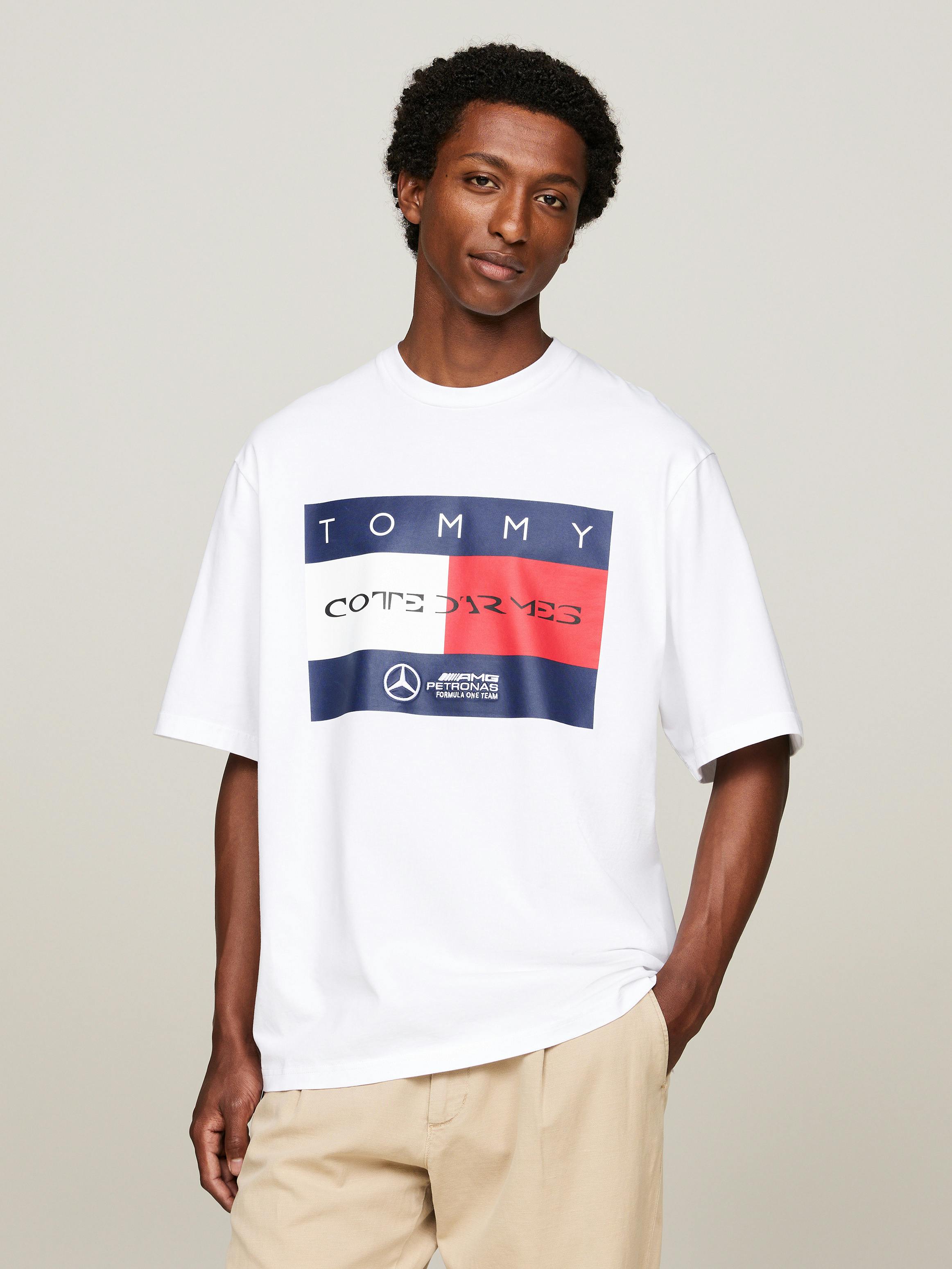 Tommy x Mercedes F1 x CR Flag Logo T-Shirt | T-Shirts | Tommy Hilfiger