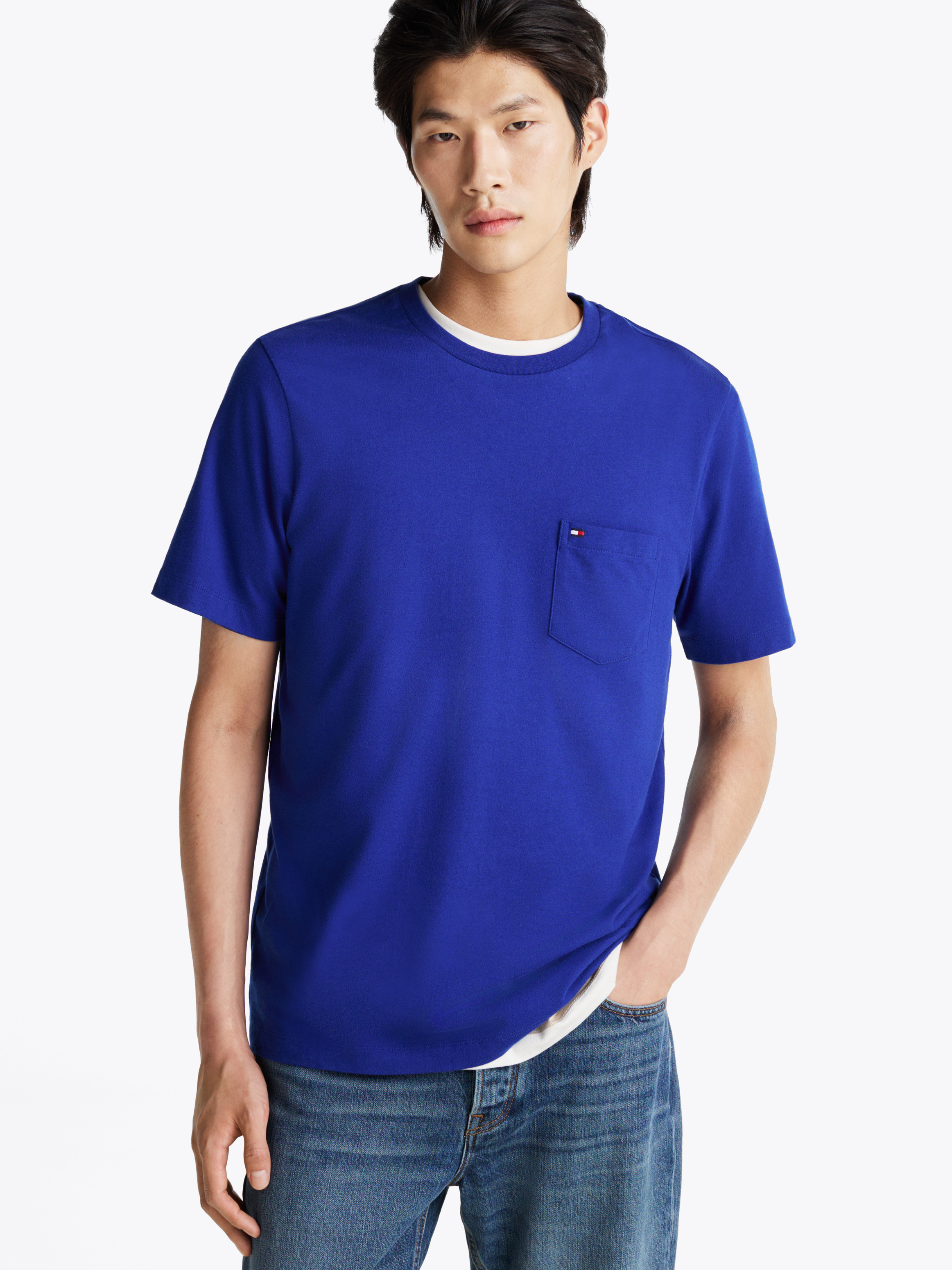 Crew Neck Logo Panel T-Shirt | T-Shirts | Tommy Hilfiger