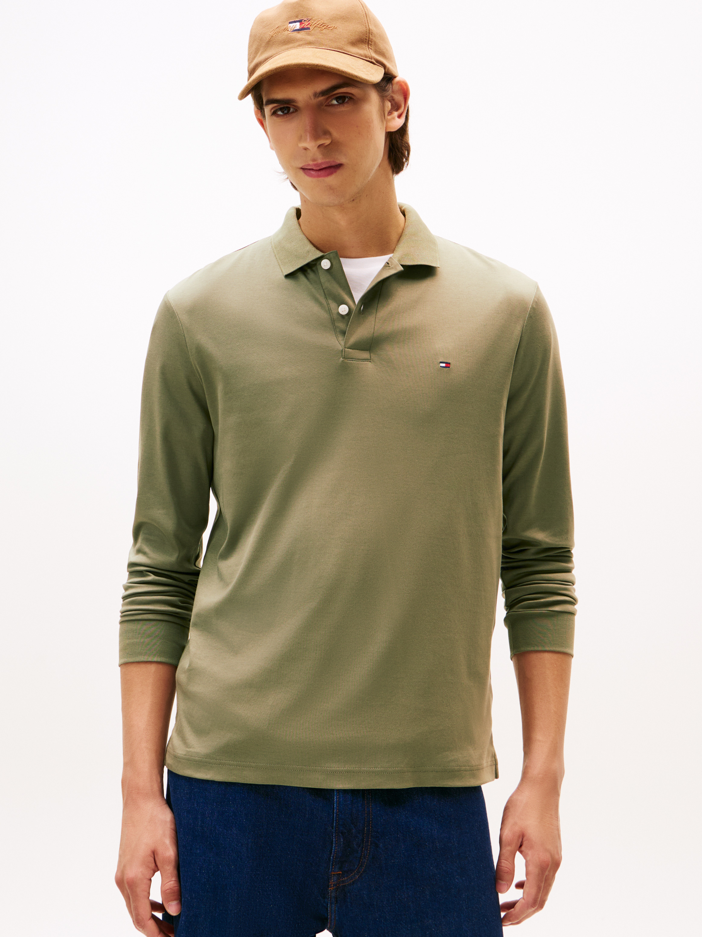 Regular Fit Long Sleeve Polo Shirt