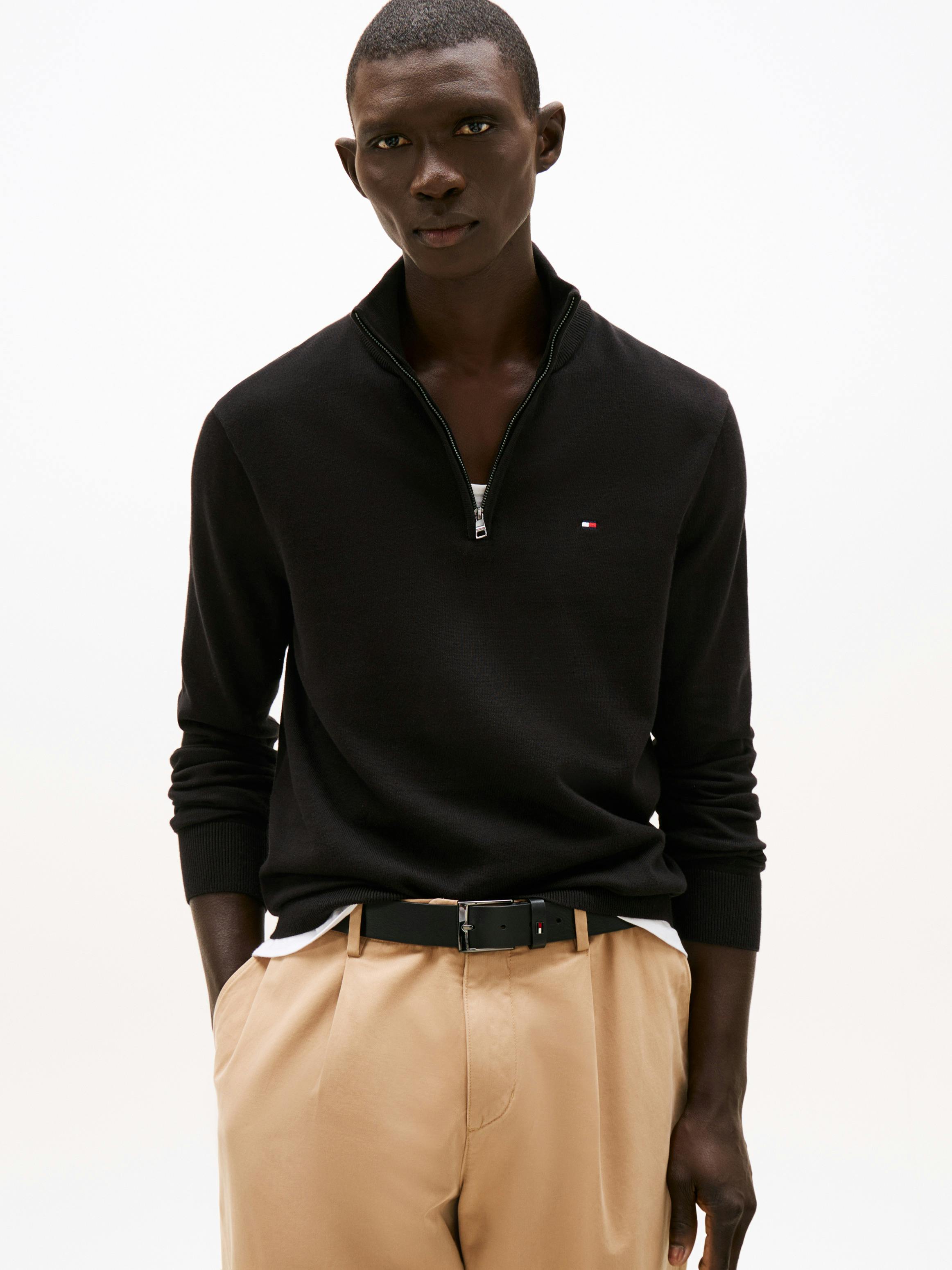 Tommie Merino Wool Sweater Club Monaco Tommie Sweater Half-Zip