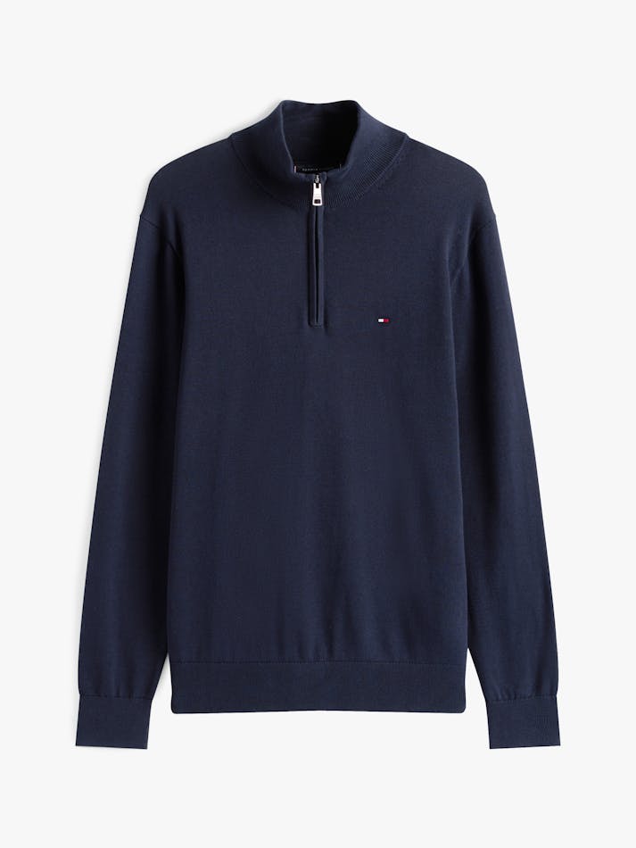 Half-Zip Mock Turtleneck Jumper - Main Image