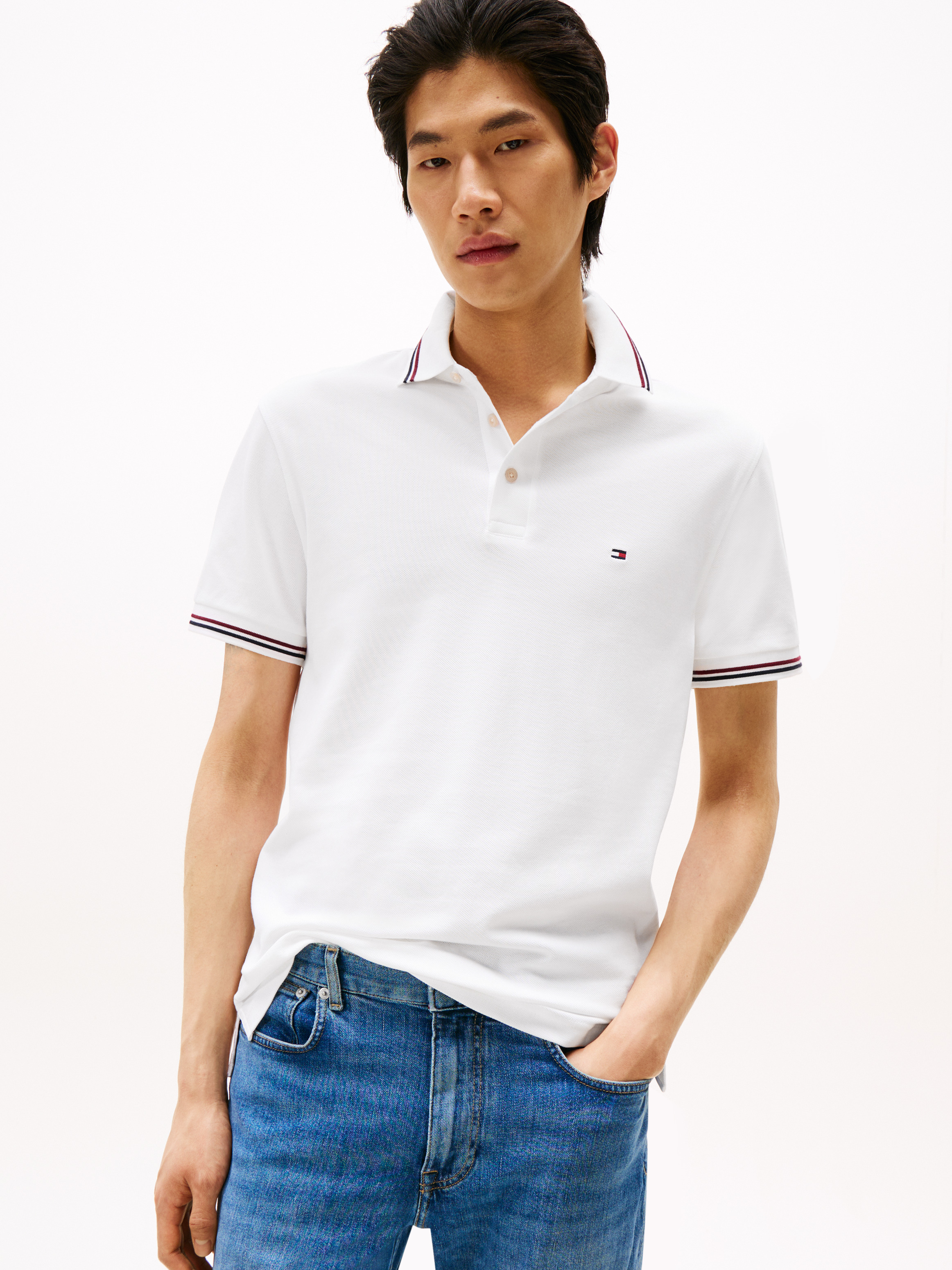Slim Tipped Polo Shirt
