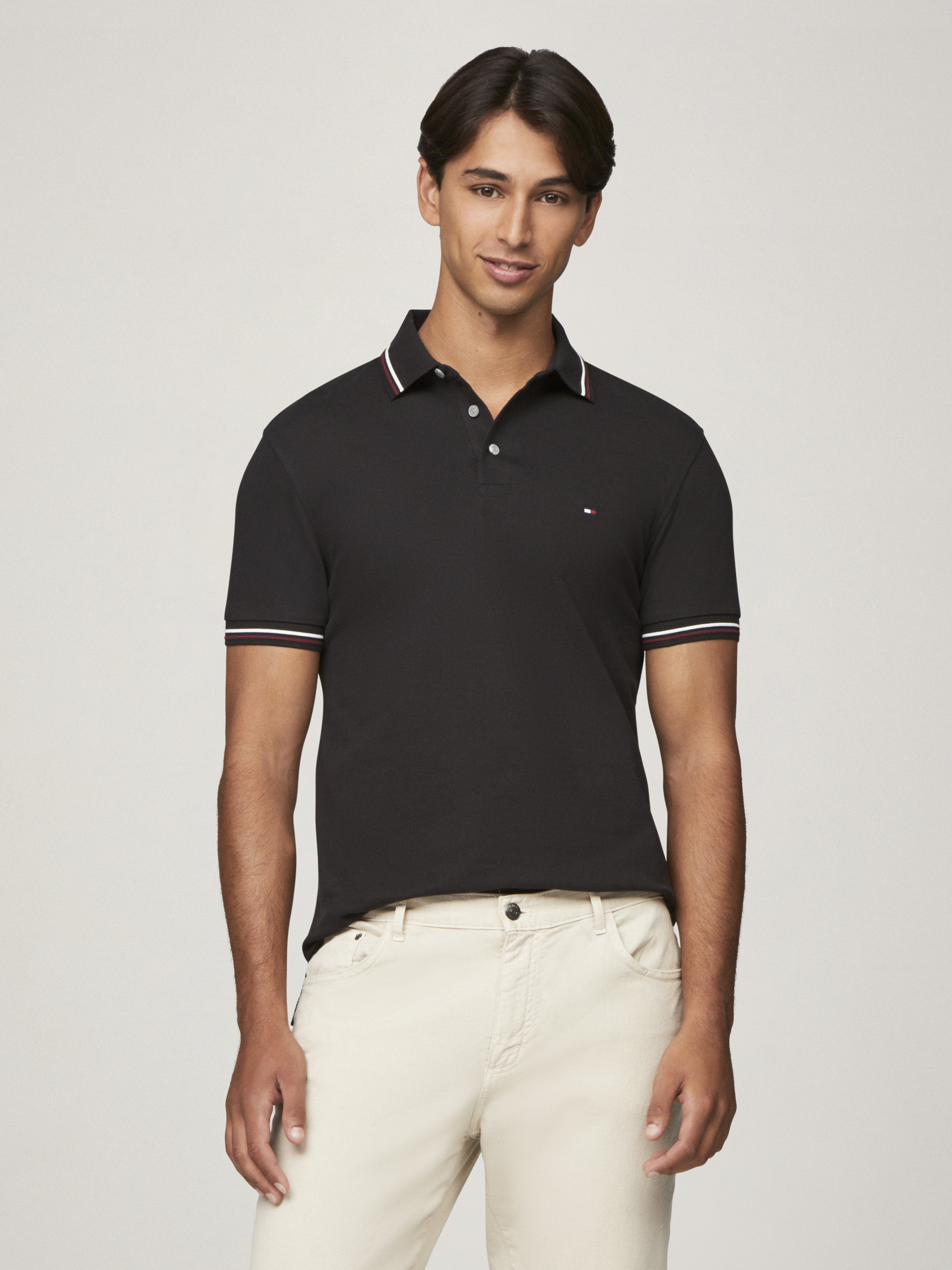 Slim Tipped Polo Shirt
