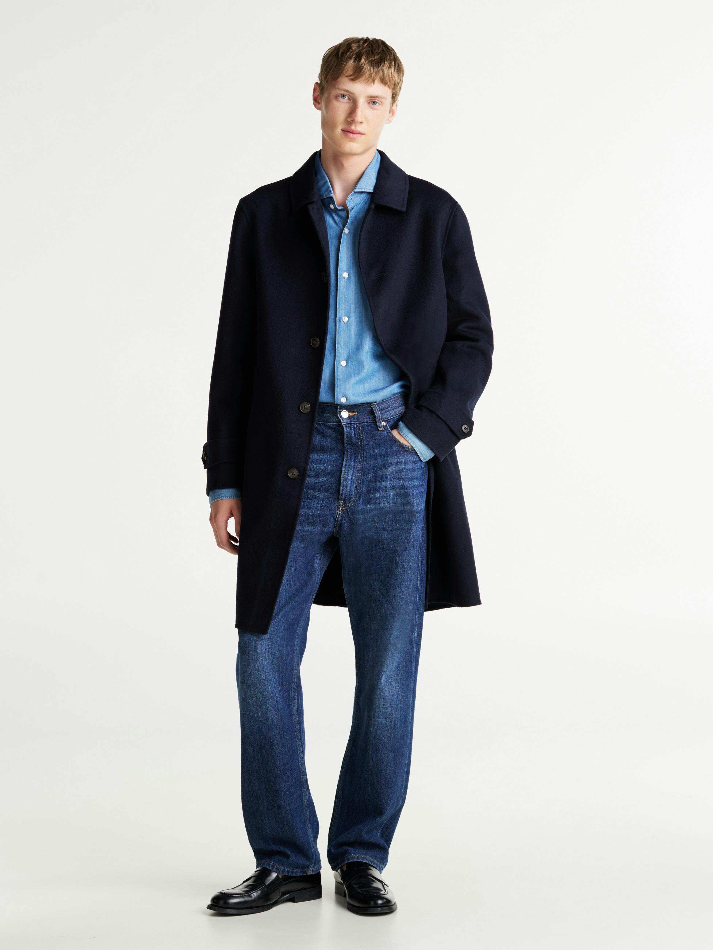 Smart Casual Longline Car Coat Coats Jackets Tommy Hilfiger