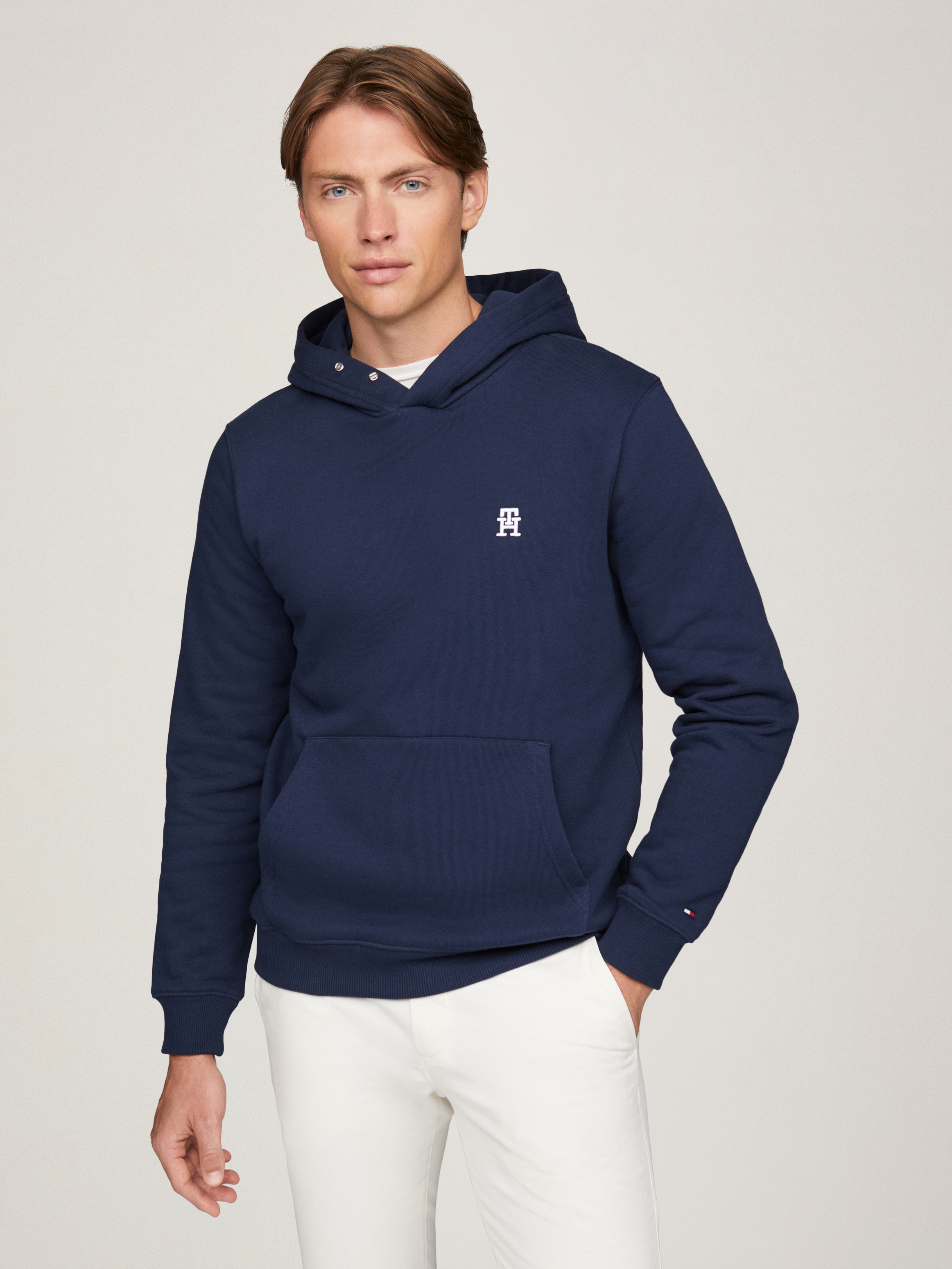 パーカー・フーディ   Men Hoodies MW0MW37462 DW5 Blue Monogram Hoodie | Sweatshirts & Hoodies | Tommy Hilfiger