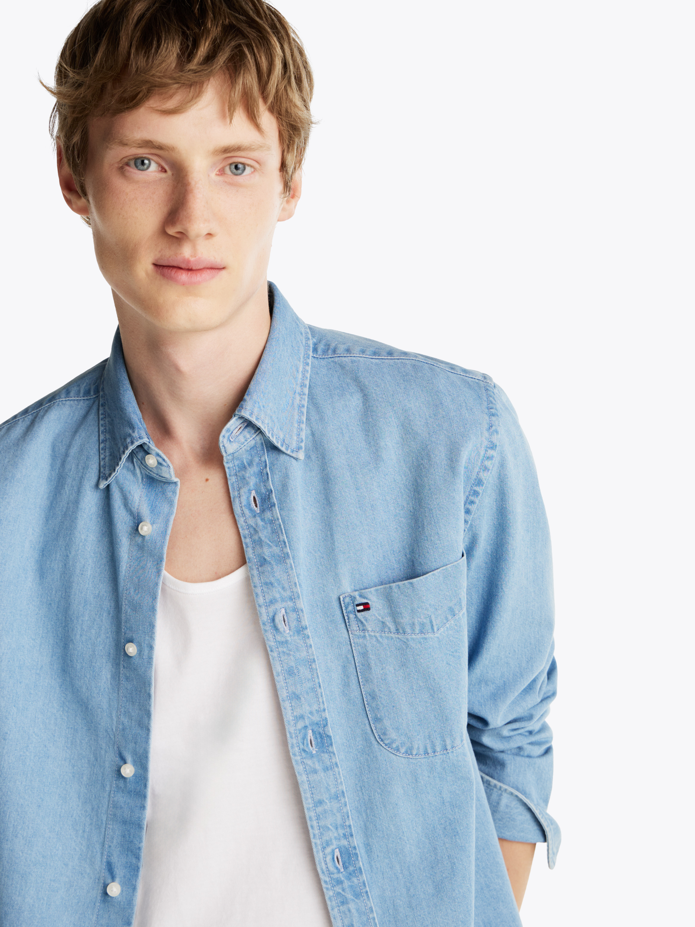 Regular Fit Denim Shirt | Shirts | Tommy Hilfiger