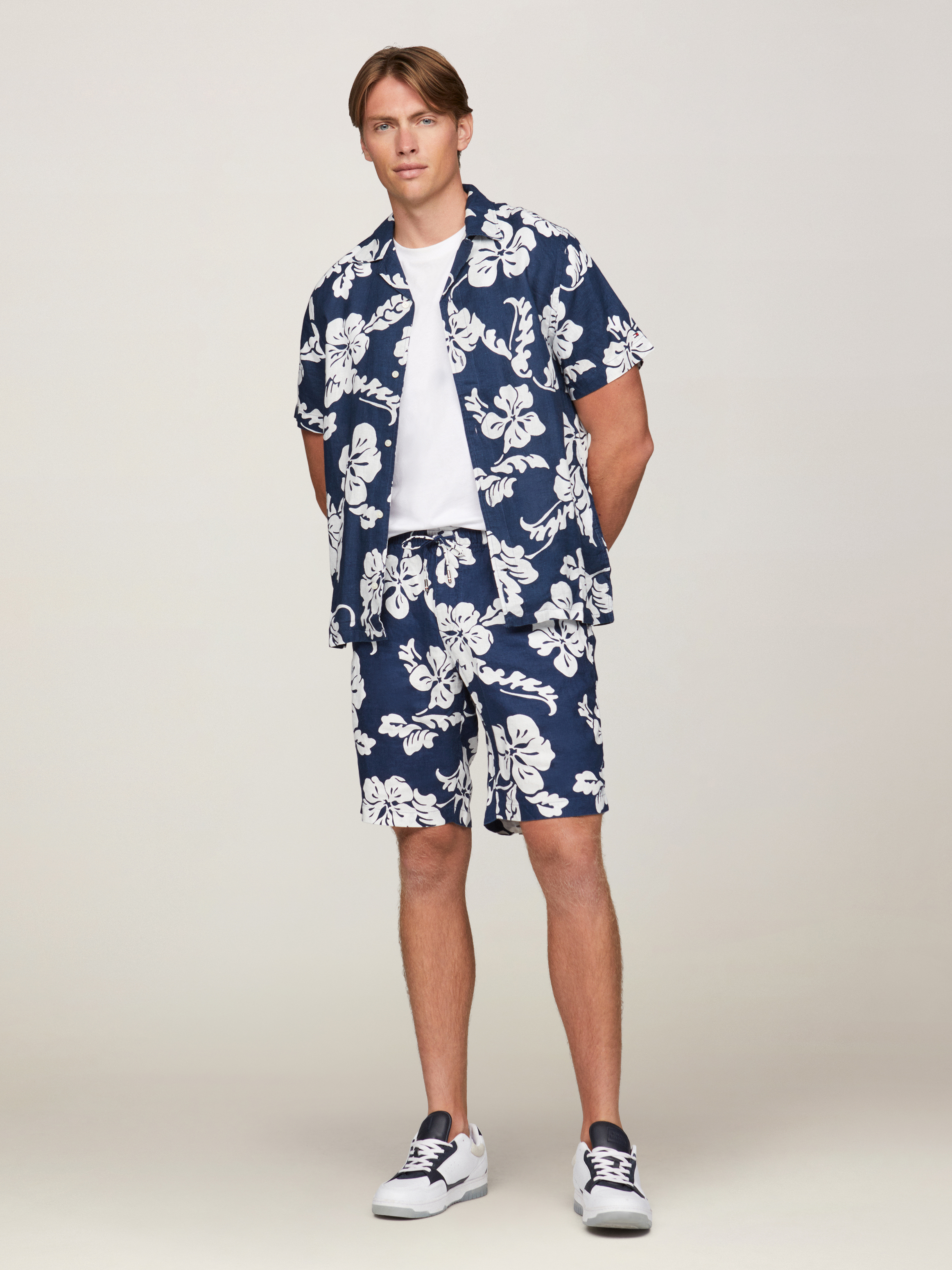 Harlem Linen Printed Shorts | Shorts | Tommy Hilfiger