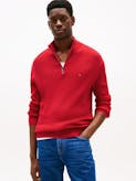 Textured Quarter-Zip Jumper