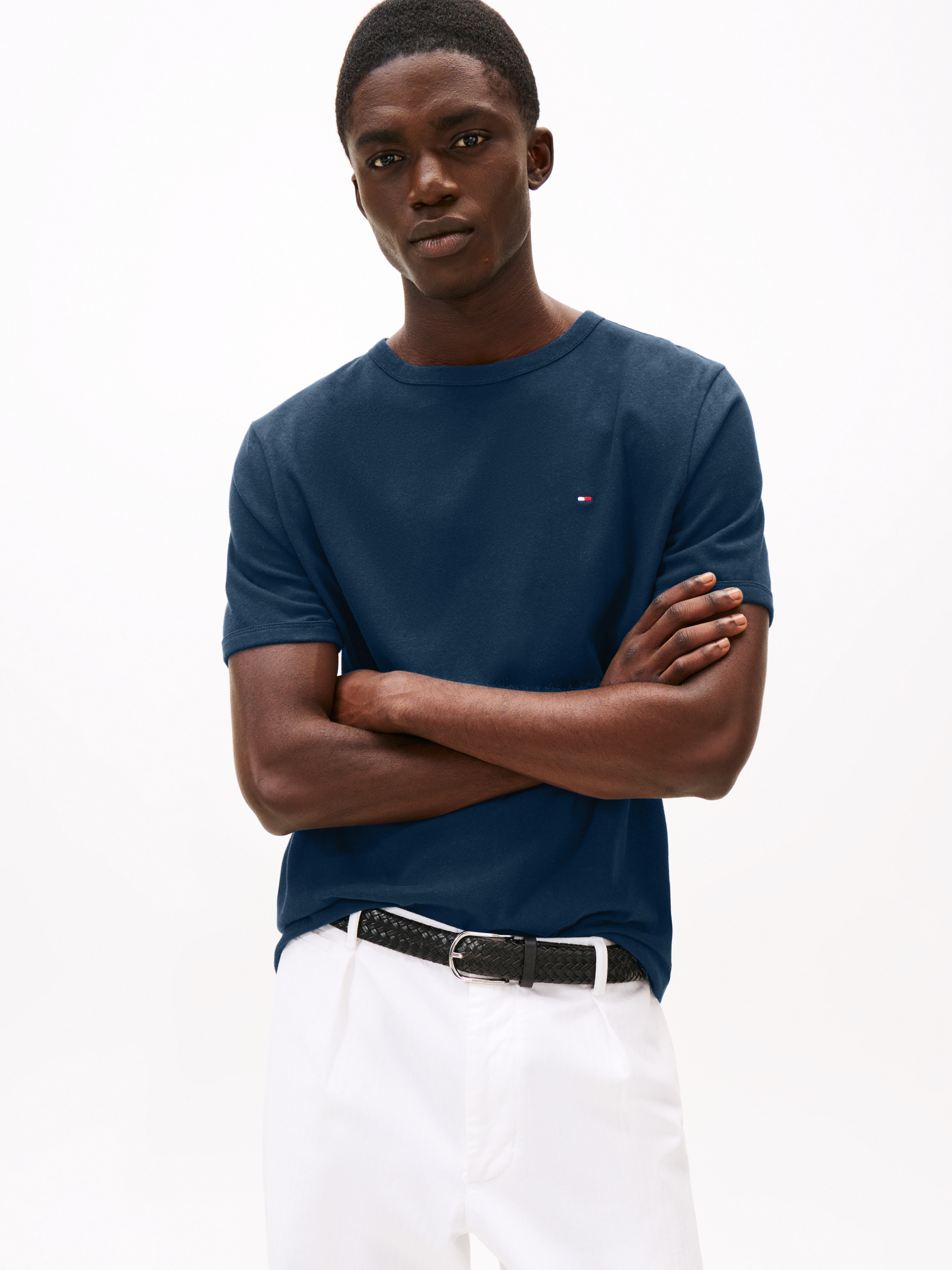 Tシャツ・カットソー Men T-shirt Navy MW0MW38745 C3Q Outline Flag NYC Logo T-Shirt | T-Shirts | Tommy Hilfiger