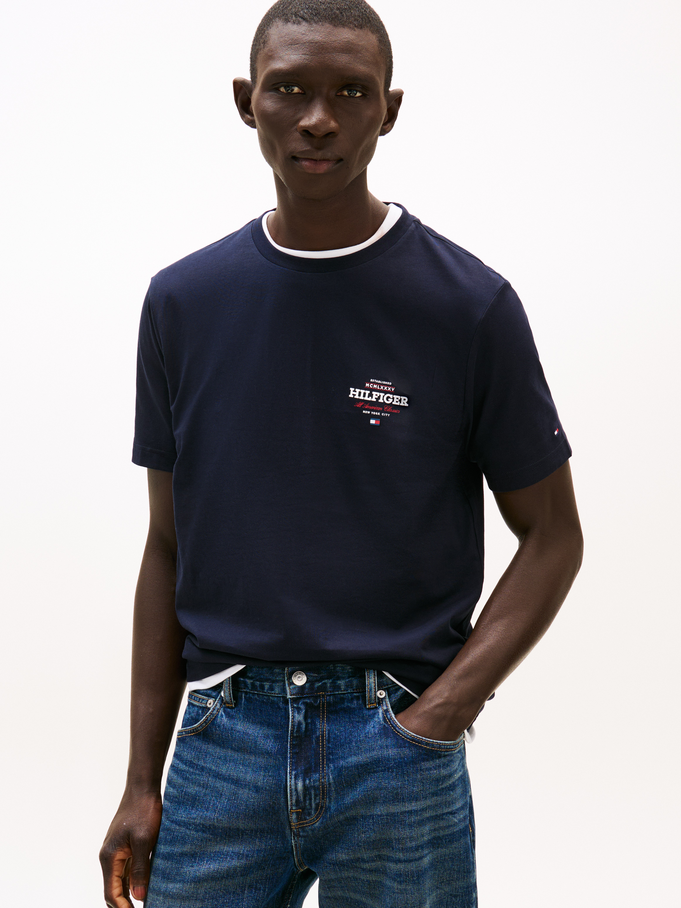 Outline Flag NYC Logo T-Shirt | T-Shirts | Tommy Hilfiger