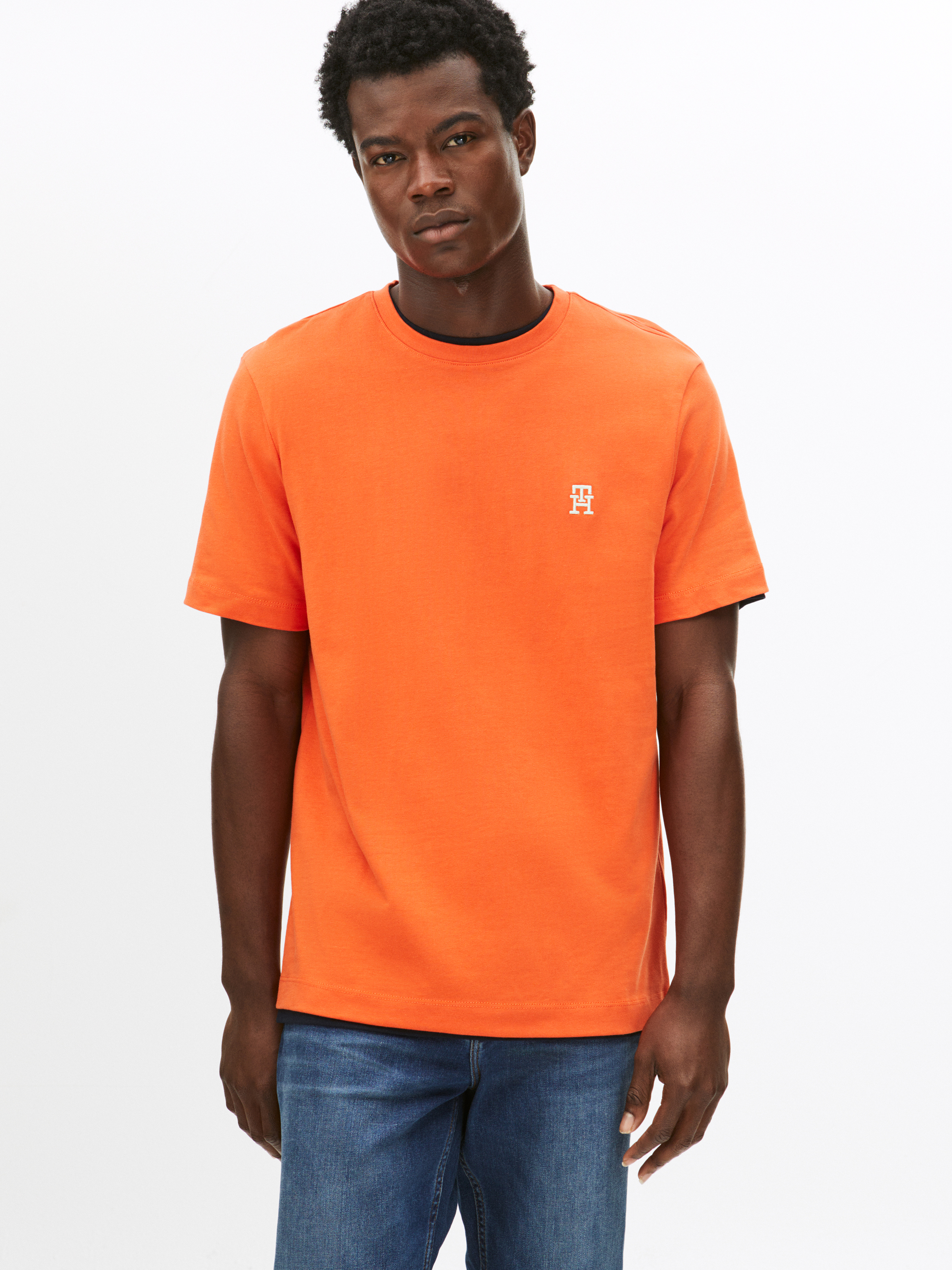 Contrast TH Monogram Embroidery T-Shirt | T-Shirts | Sportswear