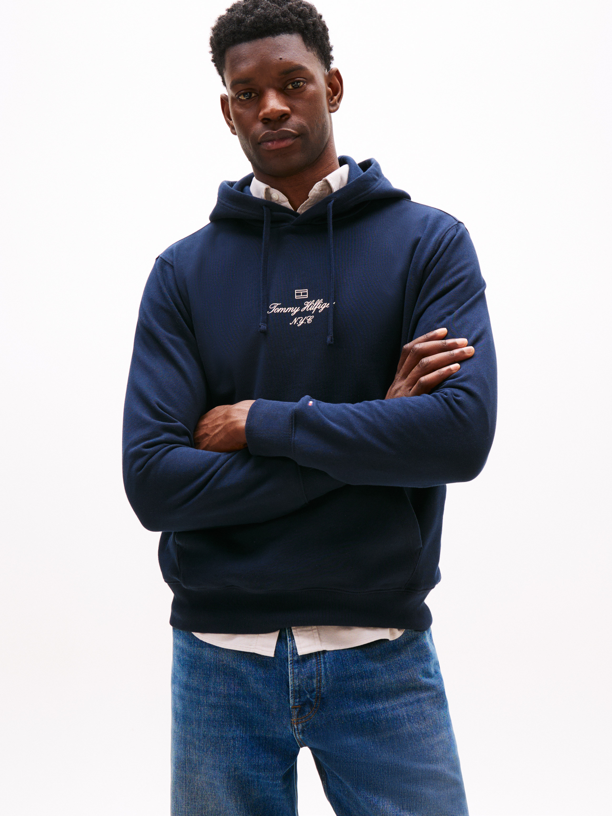 Outline Flag Logo Hoody