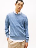 Cable Knit Washed Jumper