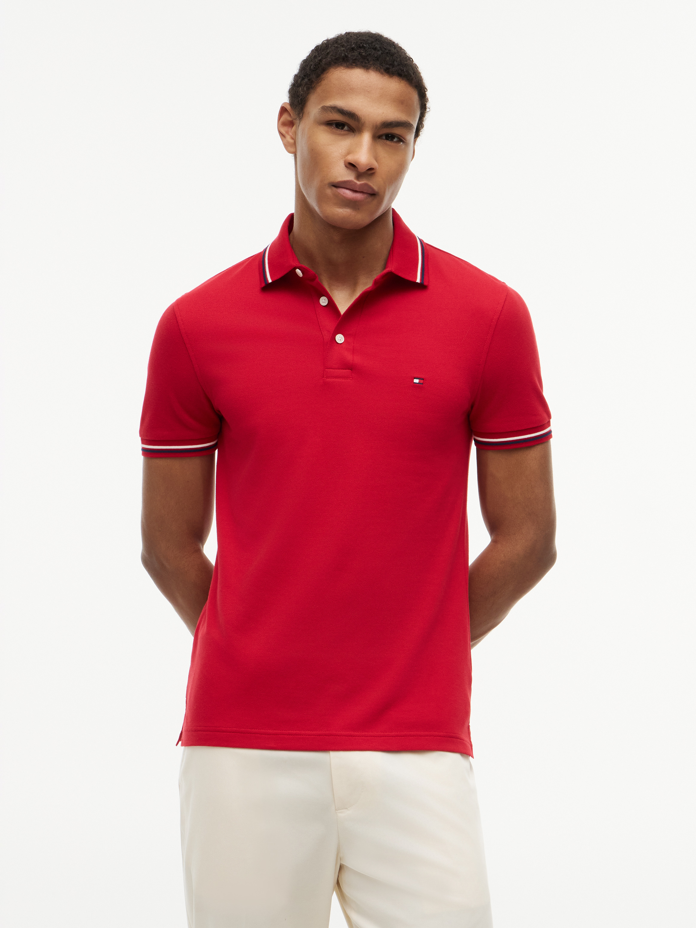 Slim Tipped Polo Shirt