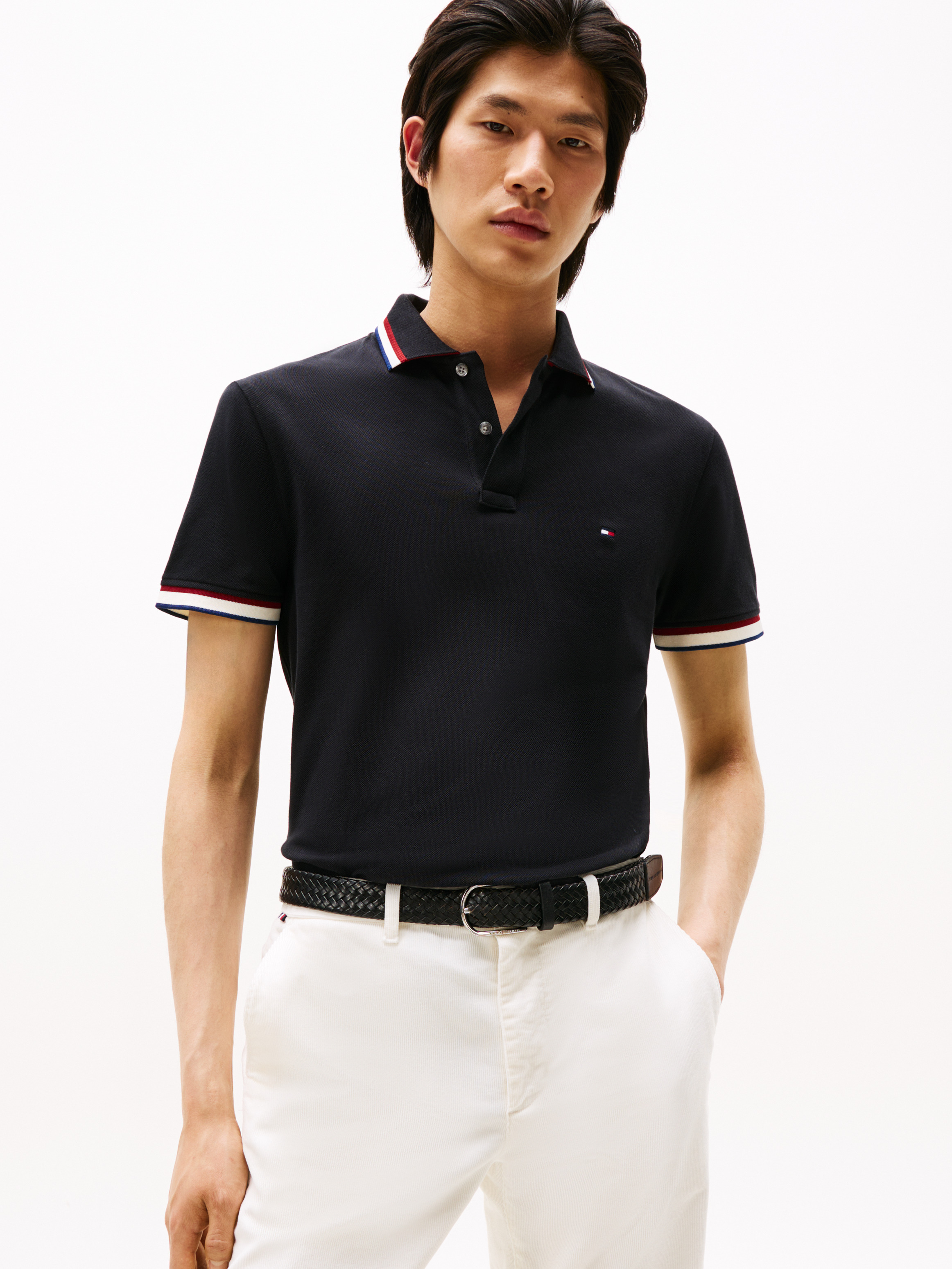 Cuff Slim Fit Polo