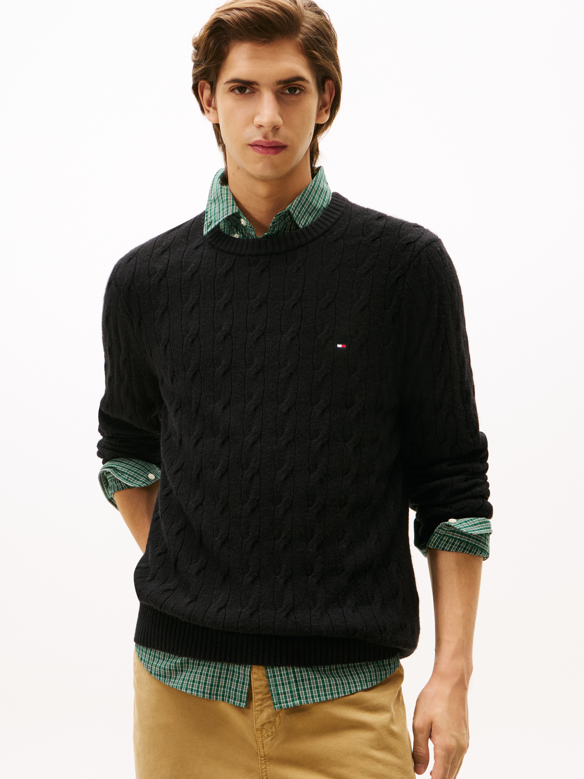 Pure Wool Cable Knit Jumper