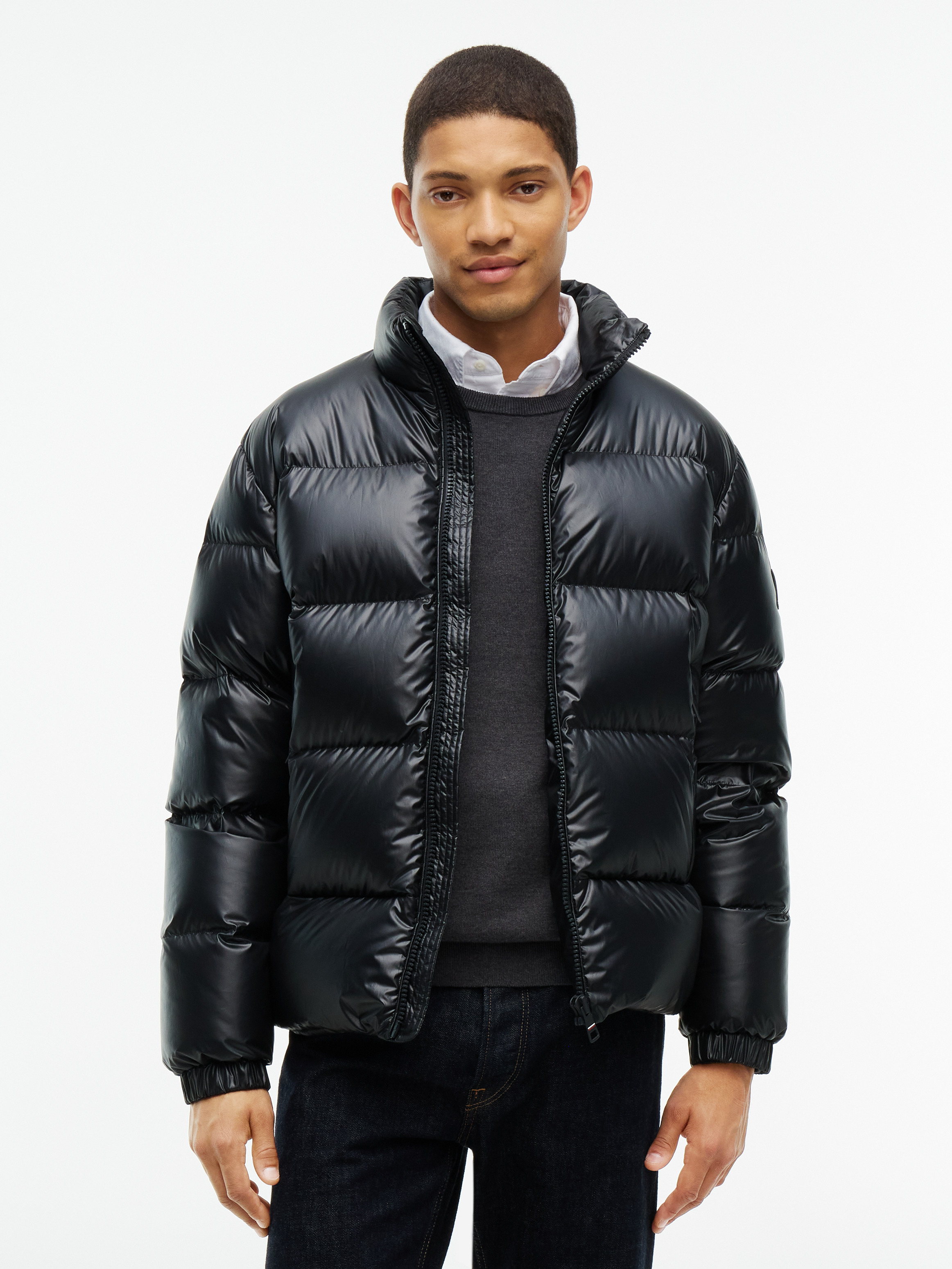 Shiny Water Repellent Down Puffer Jacket