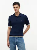 Regular Fit Cable Knit Polo Shirt