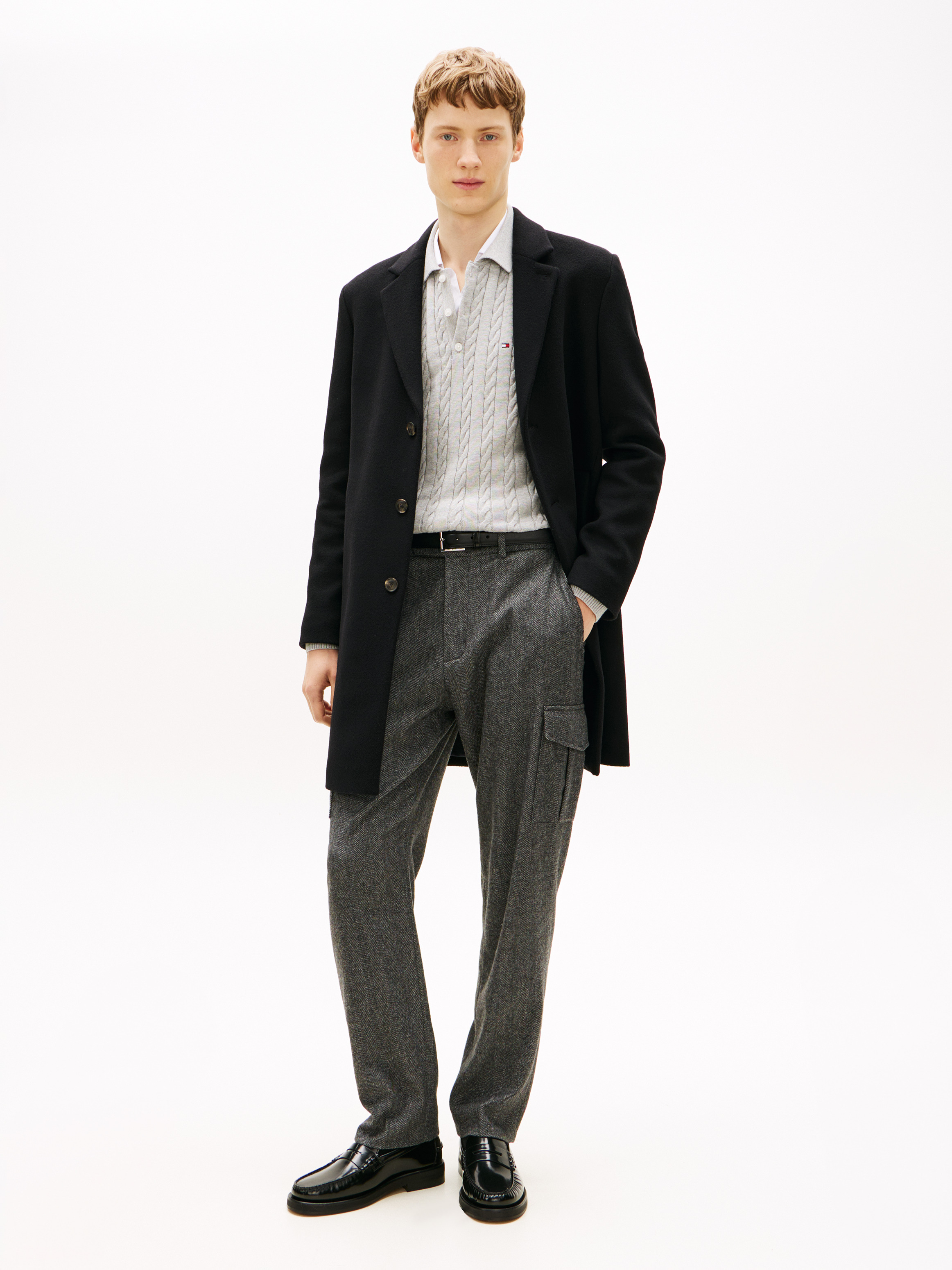 Smart Casual Wool Blend Single Breasted Coat