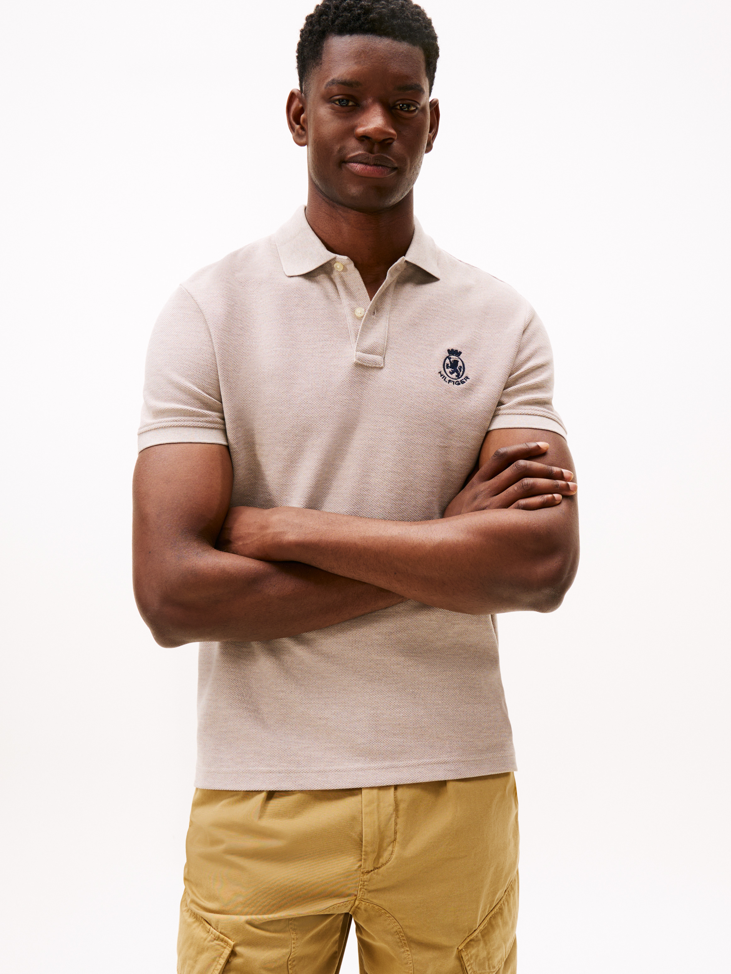 TH Crest Regular Fit Pique Polo Shirt