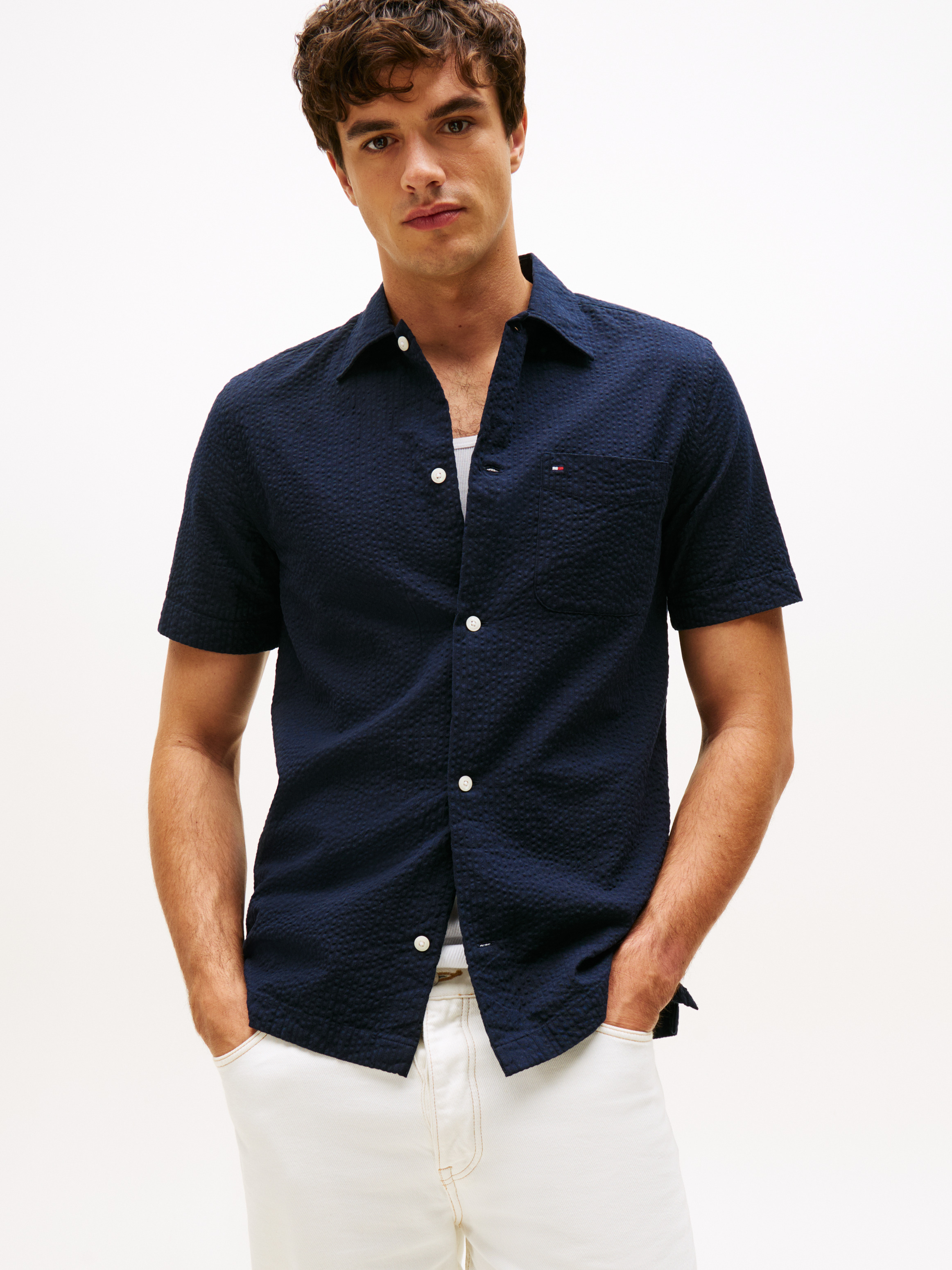 Seersucker Short Sleeve Shirt