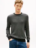 Herringbone Pima Cotton Cashmere Sweater