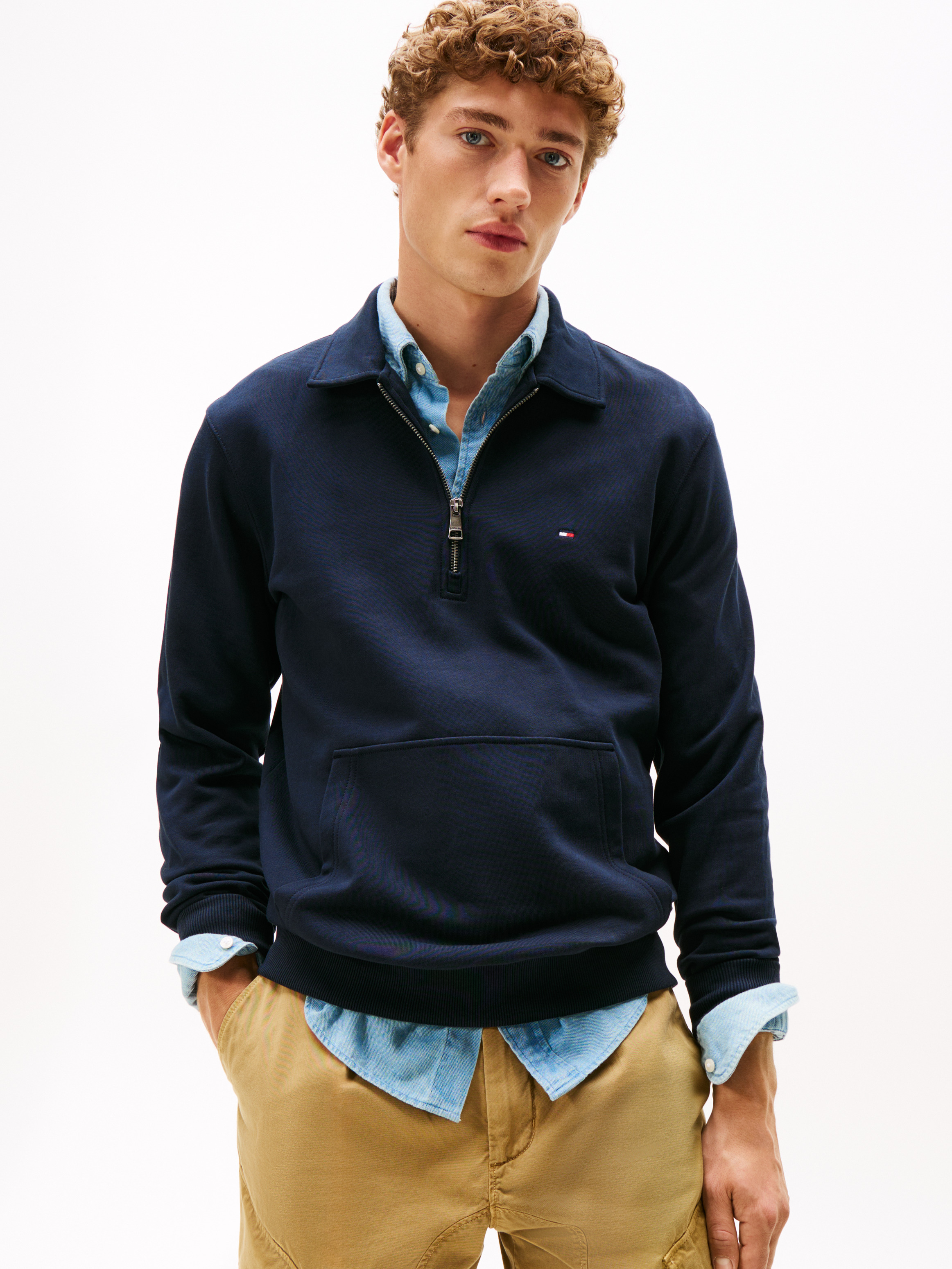 Essential Terry Polo Sweater