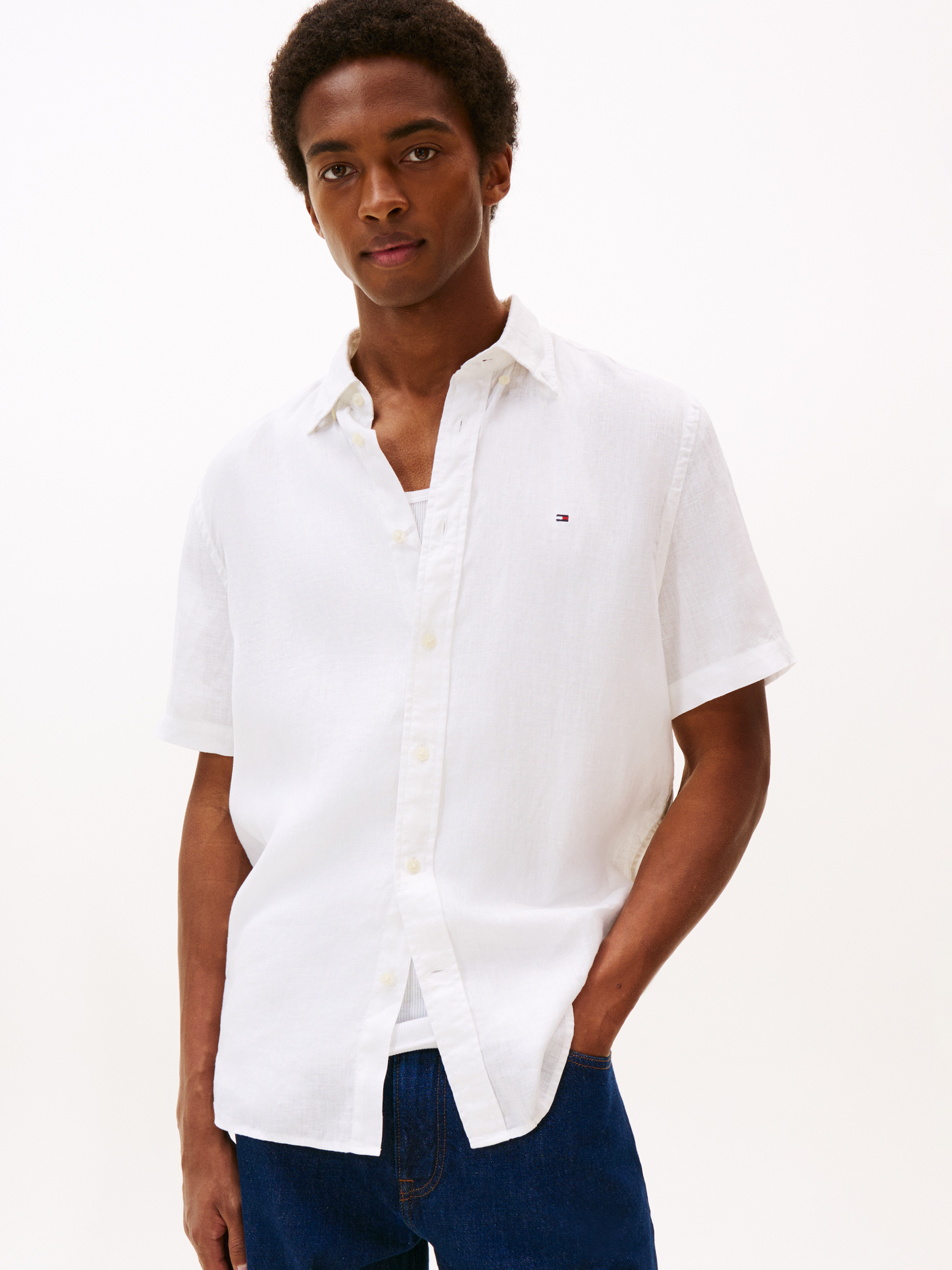 Pigment Dyed Linen Shirt