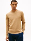 Textured Knit Crew Neck Jumper