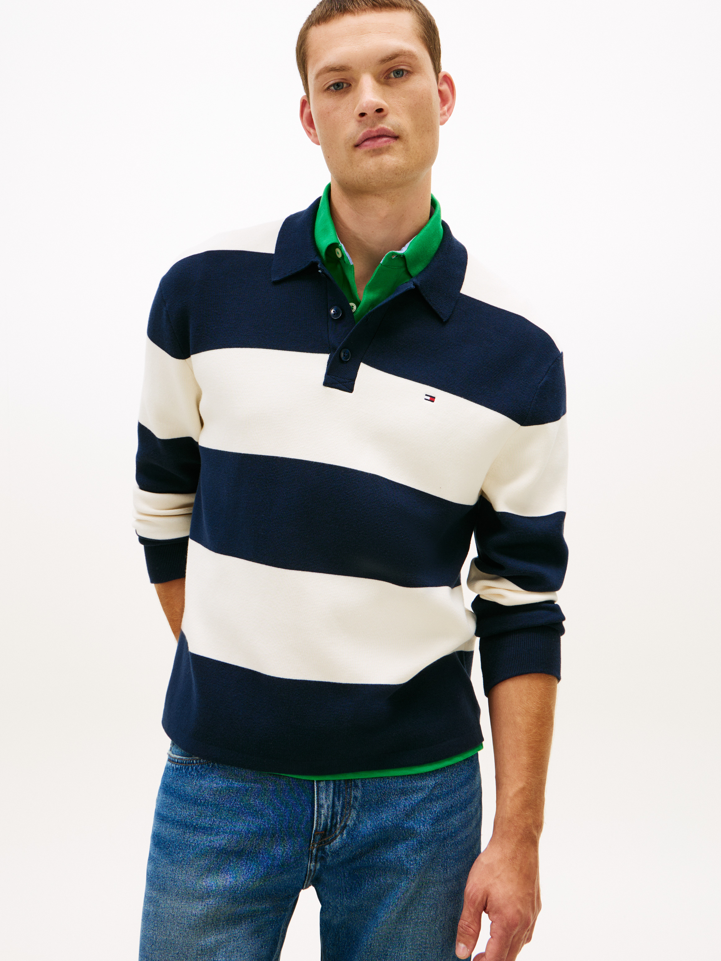 Full Milano Long Sleeve Polo