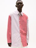 The Runway Collection Oversized Mixed Stripe Shirt