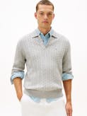Cable Knit Polo Jumper