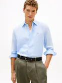 Regular Fit Bengal Stripe Pure Linen Shirt