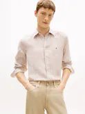 Regular Fit Bengal Stripe Pure Linen Shirt