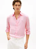 Regular Fit Bengal Stripe Pure Linen Shirt