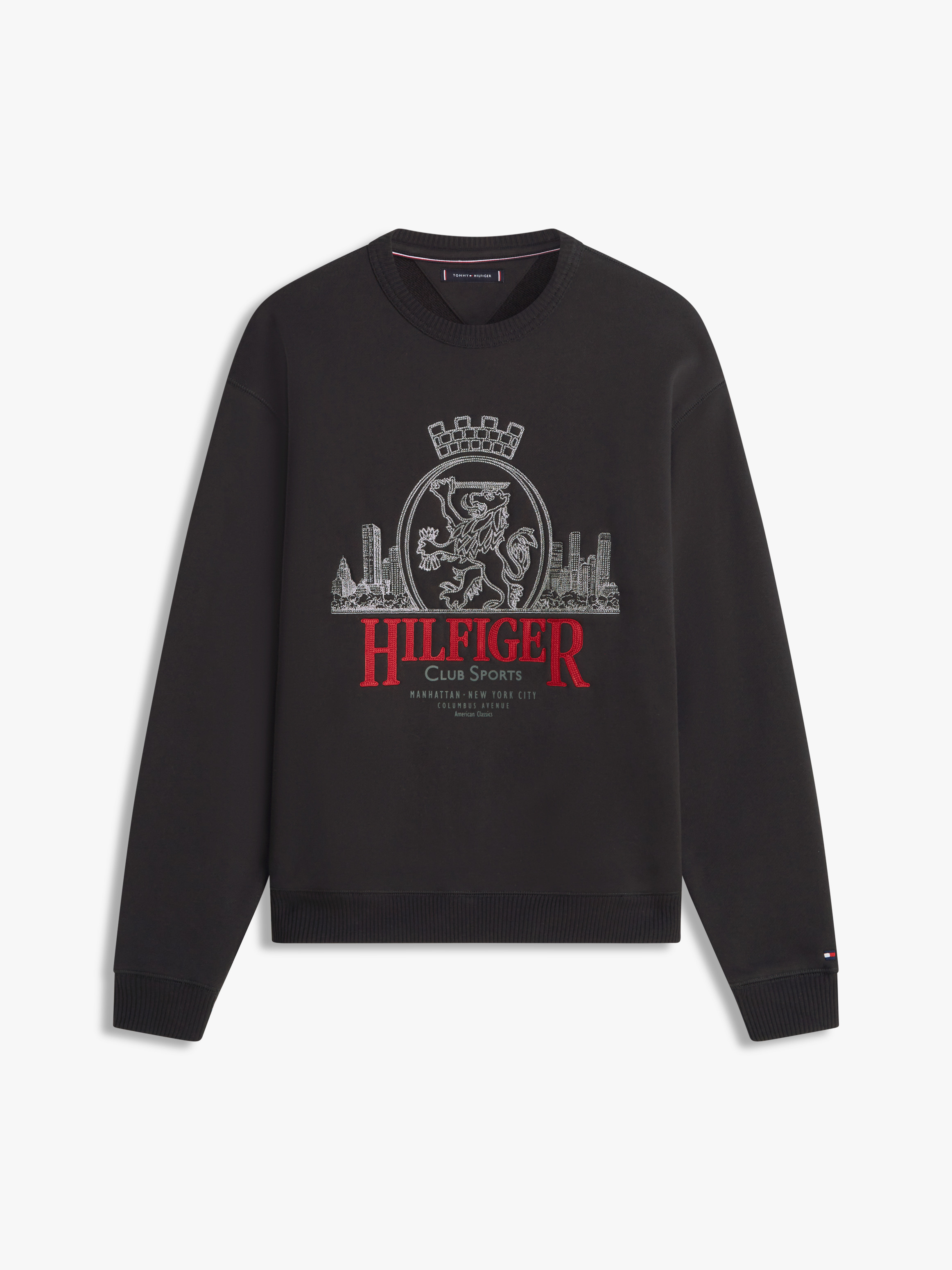 Heritage Crest Embroidery Relaxed Sweatshirt | Sweatshirts