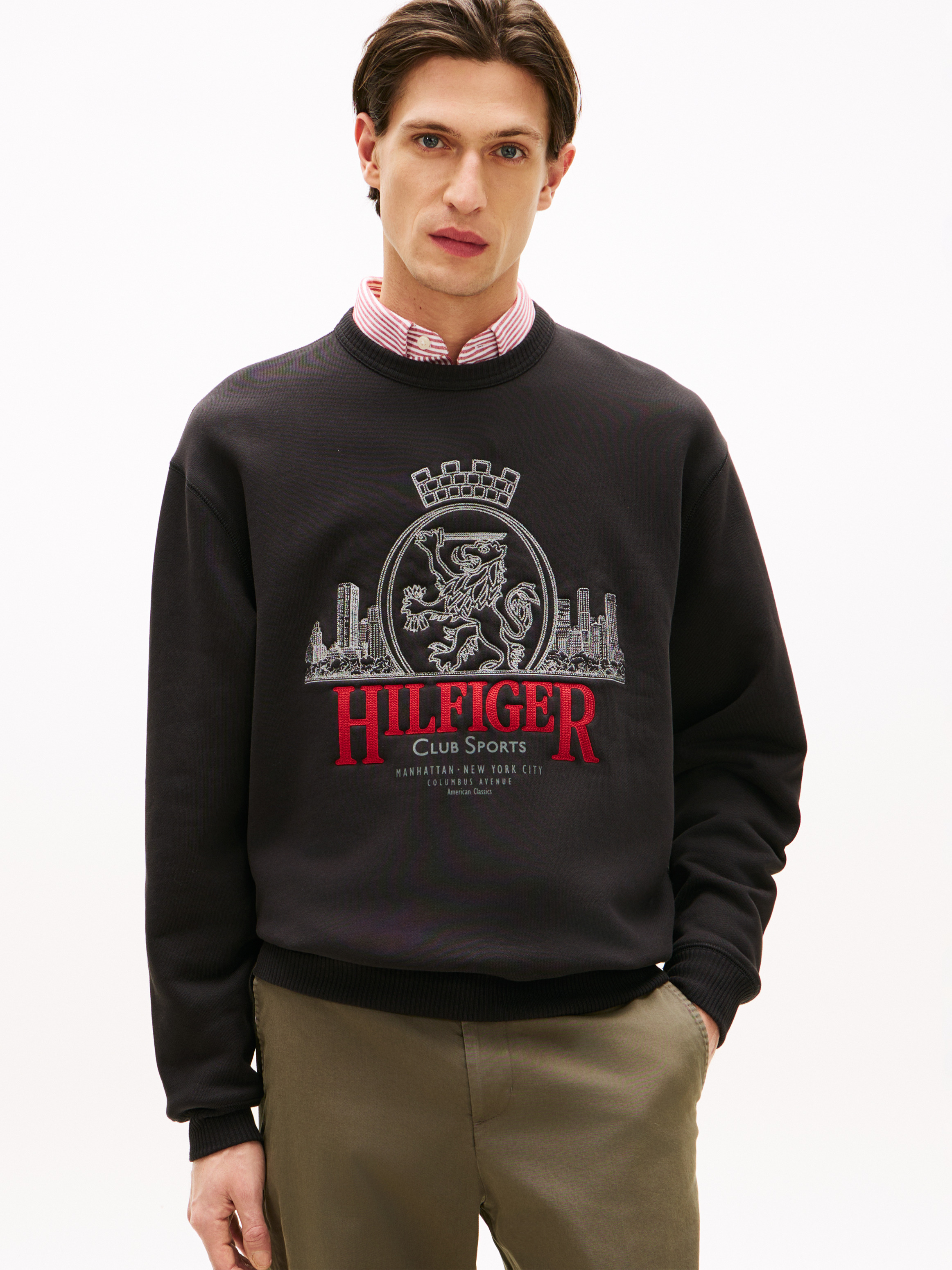 Heritage Crest Embroidery Relaxed Sweatshirt