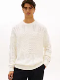 Wool Blend Flag Knit Jumper