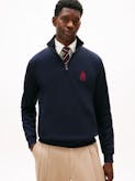 TH Crest Embroidery Quarter-Zip Jumper