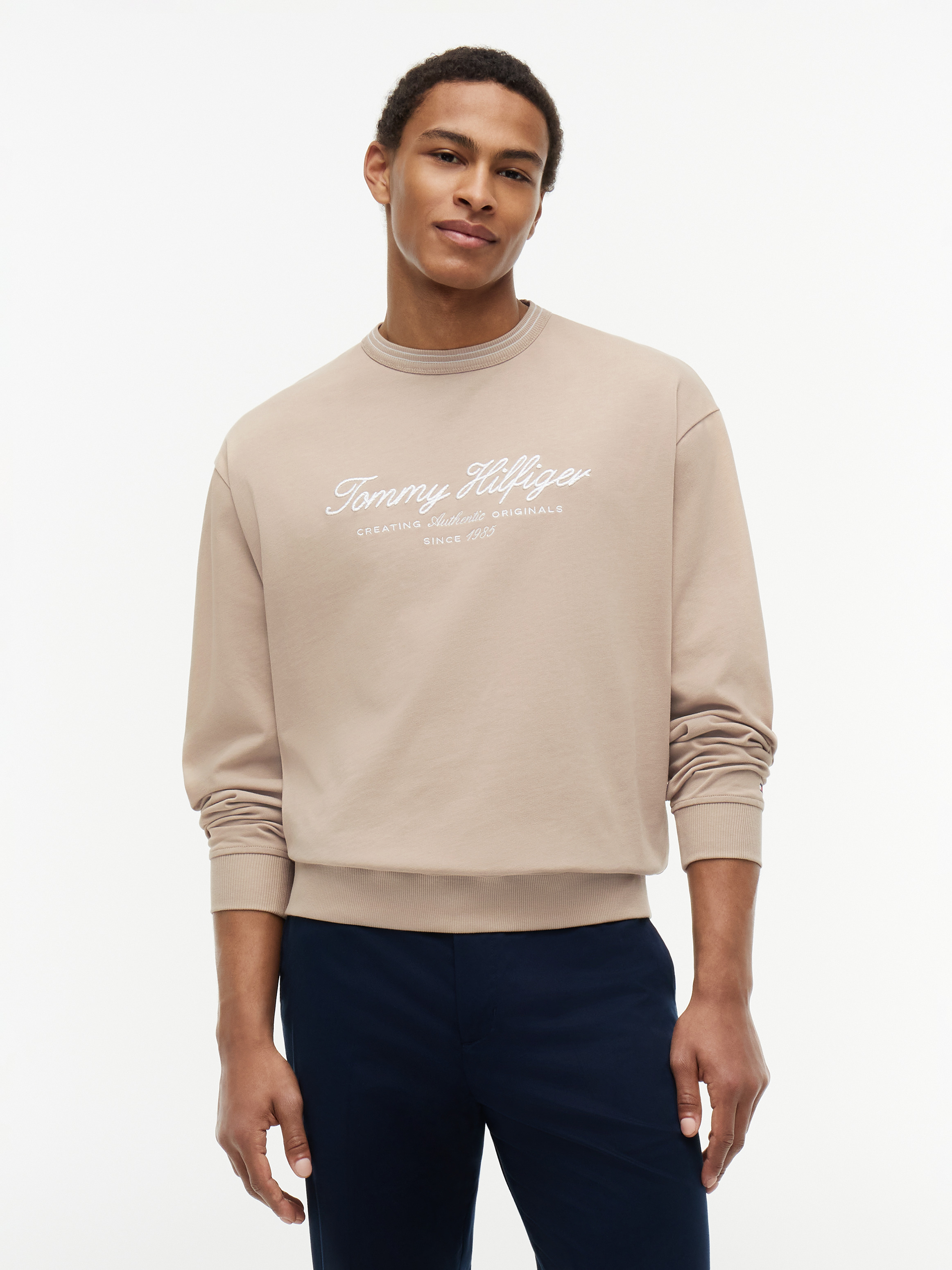 Nautical Tipped Crewneck