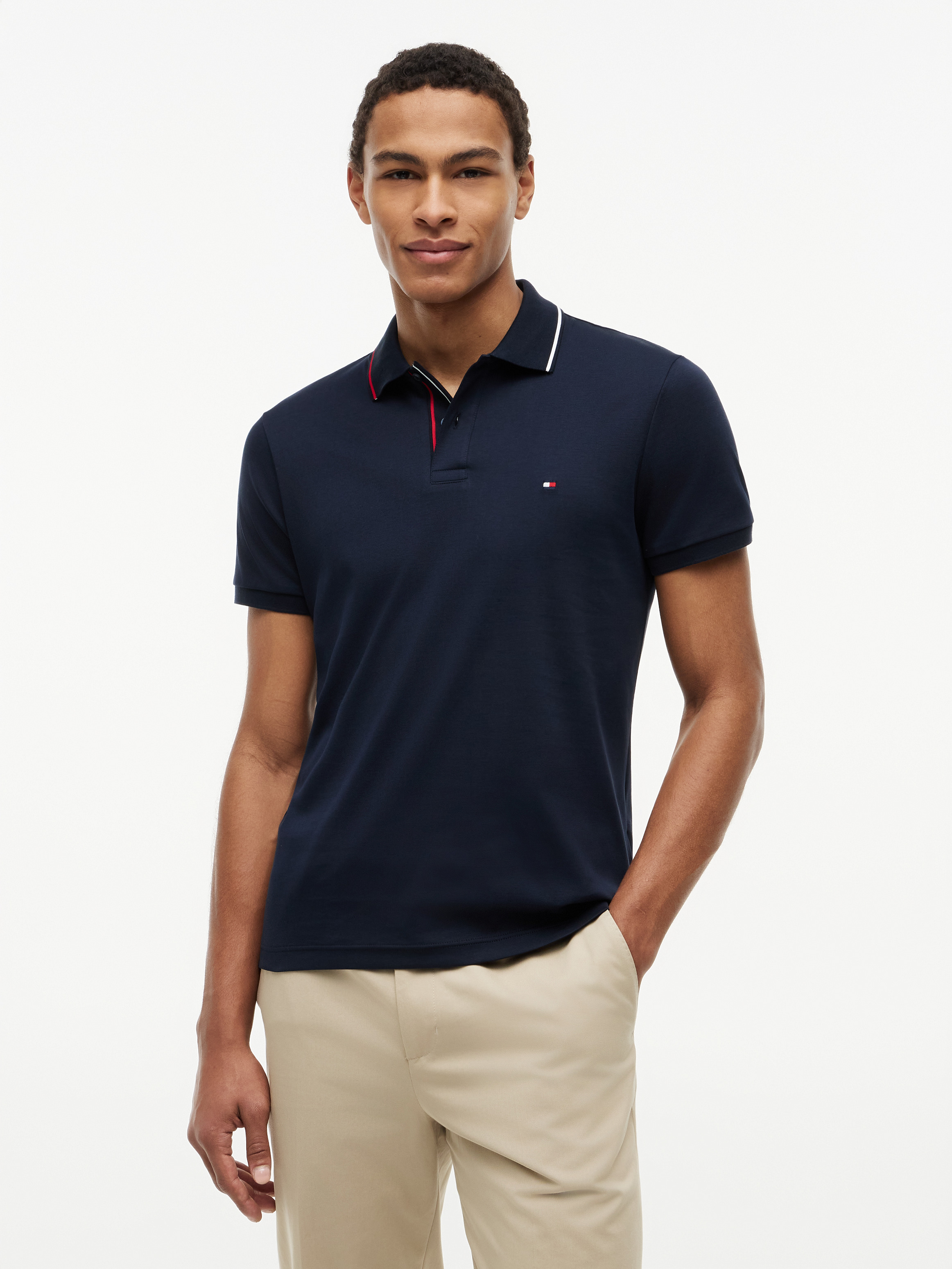 Liquid Tipped Cotton Polo
